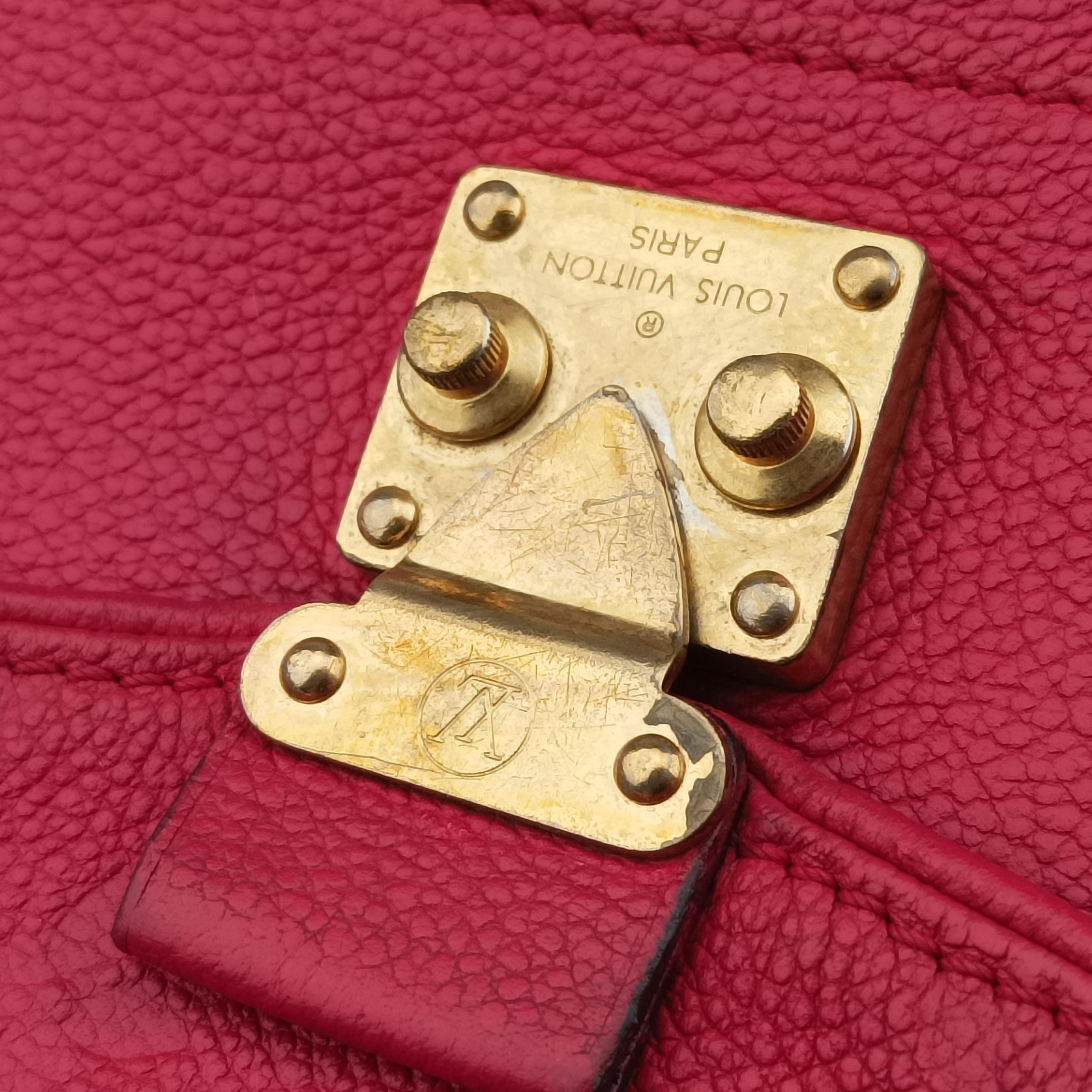 Pre-owned Louis Vuitton Saint-Germain MM CERISE Monogram Empreinte  shoulderbag | stylenewstar