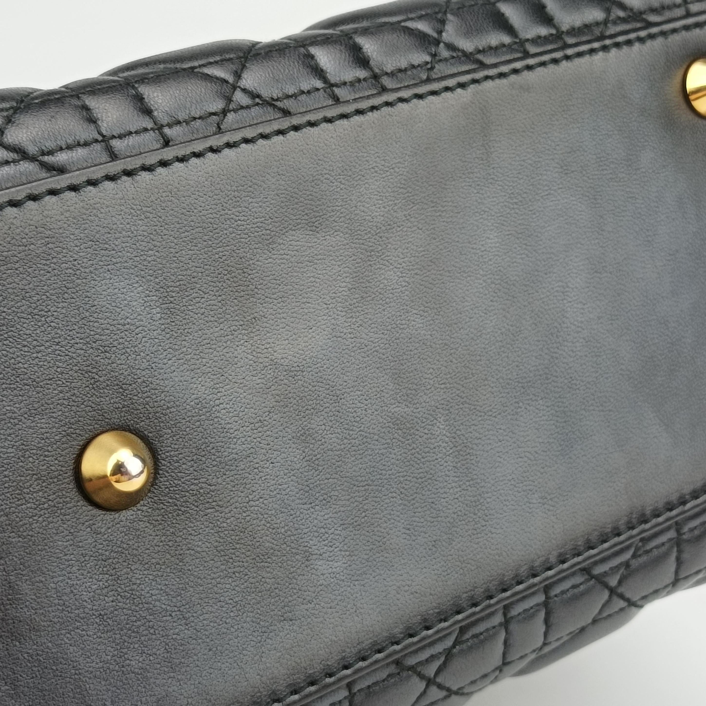 Pre-owned Christian Dior Lady Dior Black lambskin  shoulderbag | stylenewstar