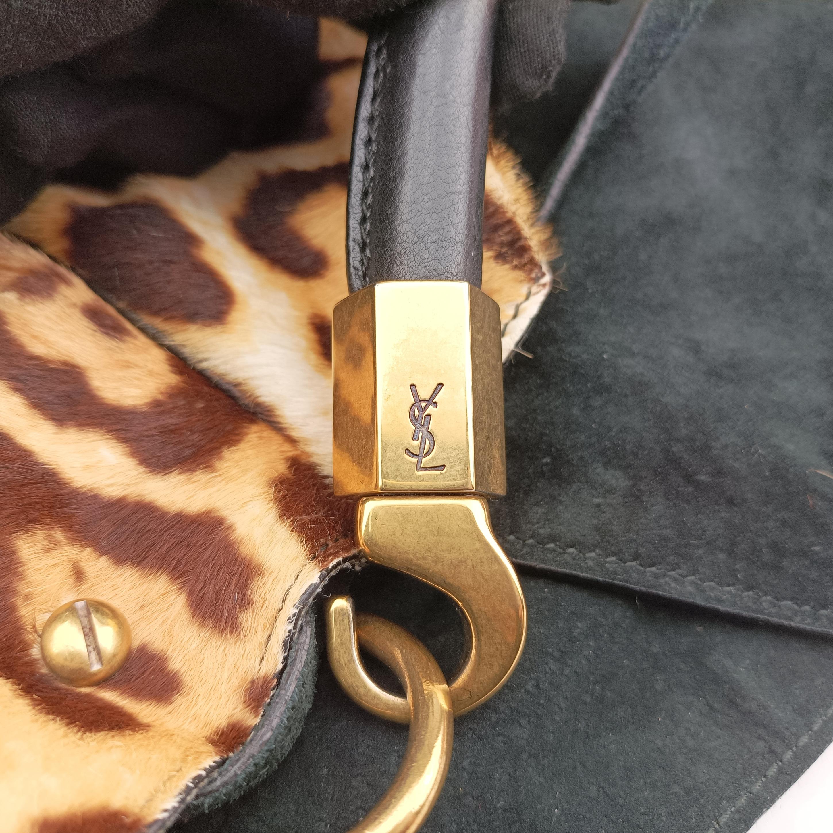 Vintage Yves Saint Laurent Roady Multicolour ponyhair 228840 handbag | stylenewstar