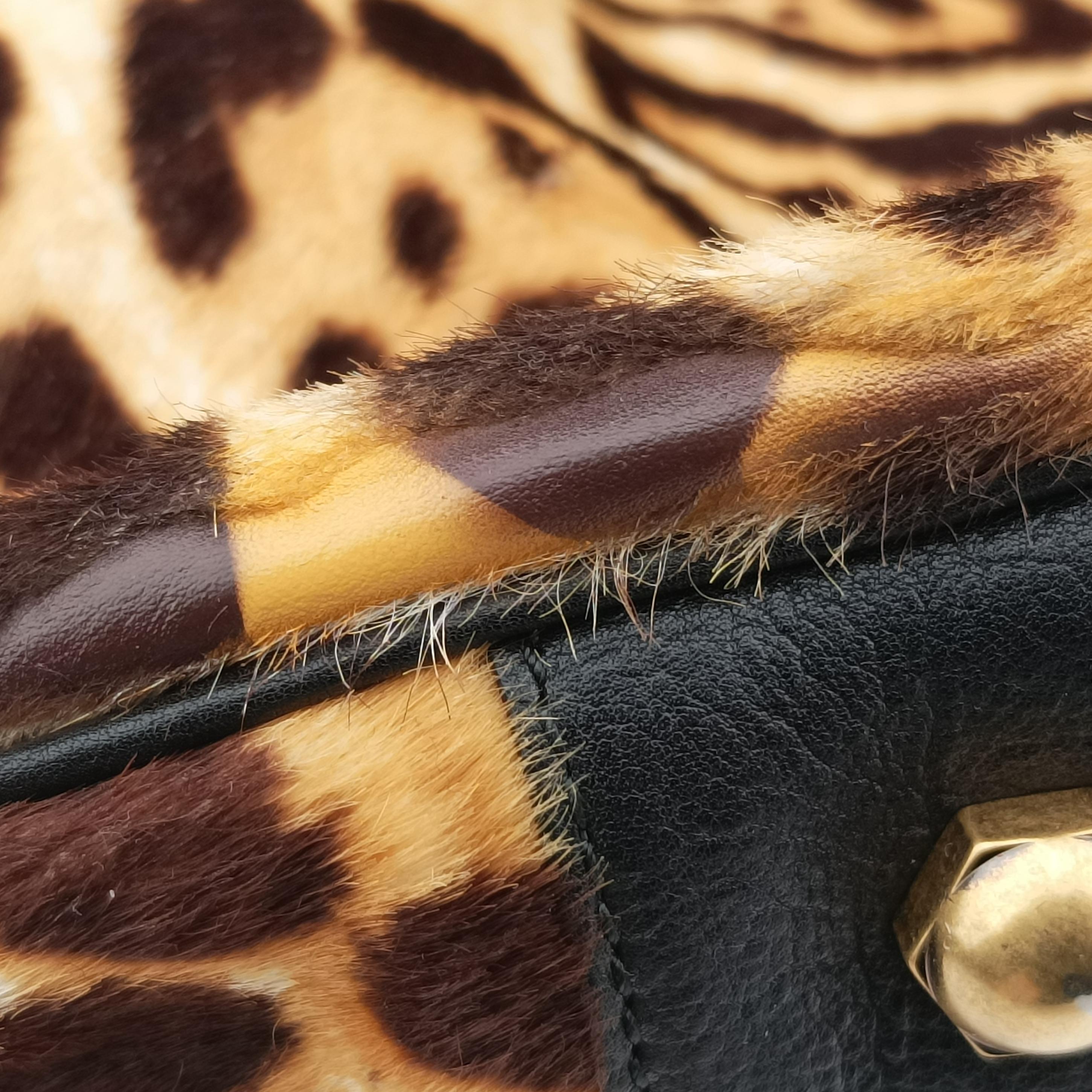 Vintage Yves Saint Laurent Roady Multicolour ponyhair 228840 handbag | stylenewstar