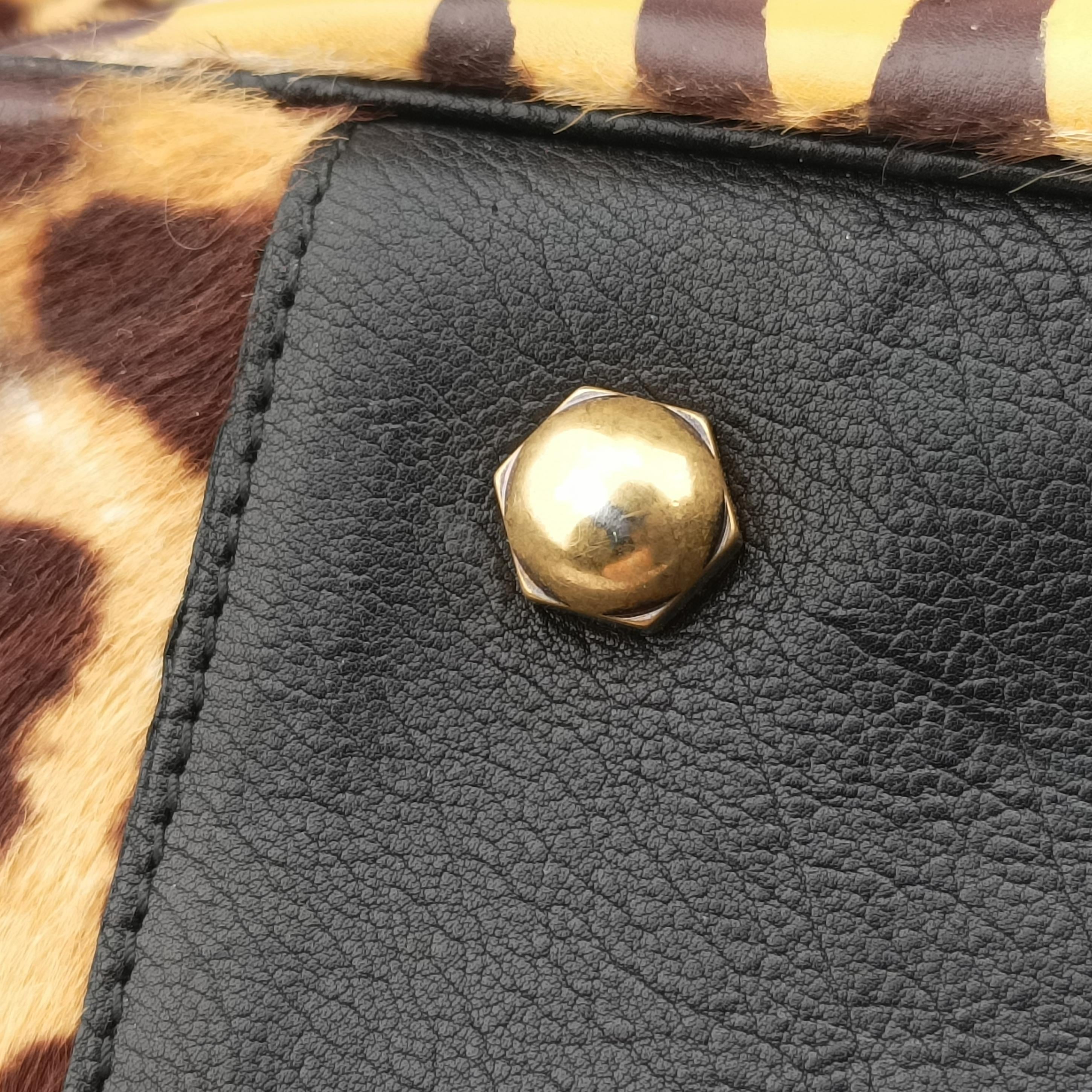 Vintage Yves Saint Laurent Roady Multicolour ponyhair 228840 handbag | stylenewstar