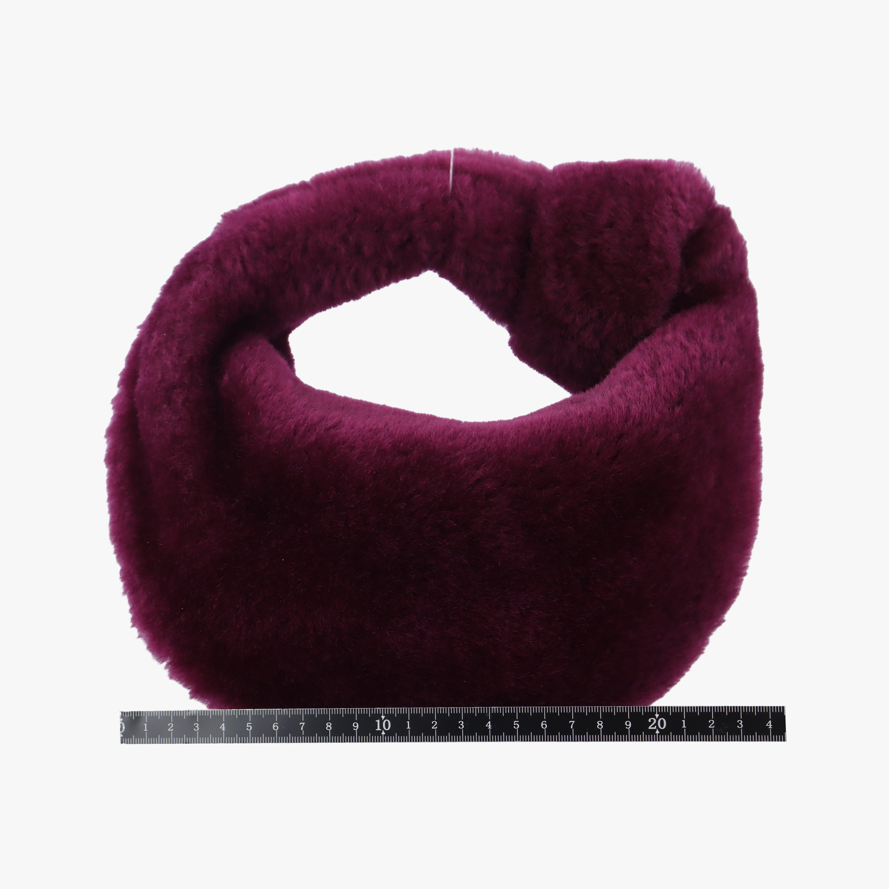 Pre-owned Bottega Veneta The Jodie Purple velvet shearling  handbag | stylenewstar