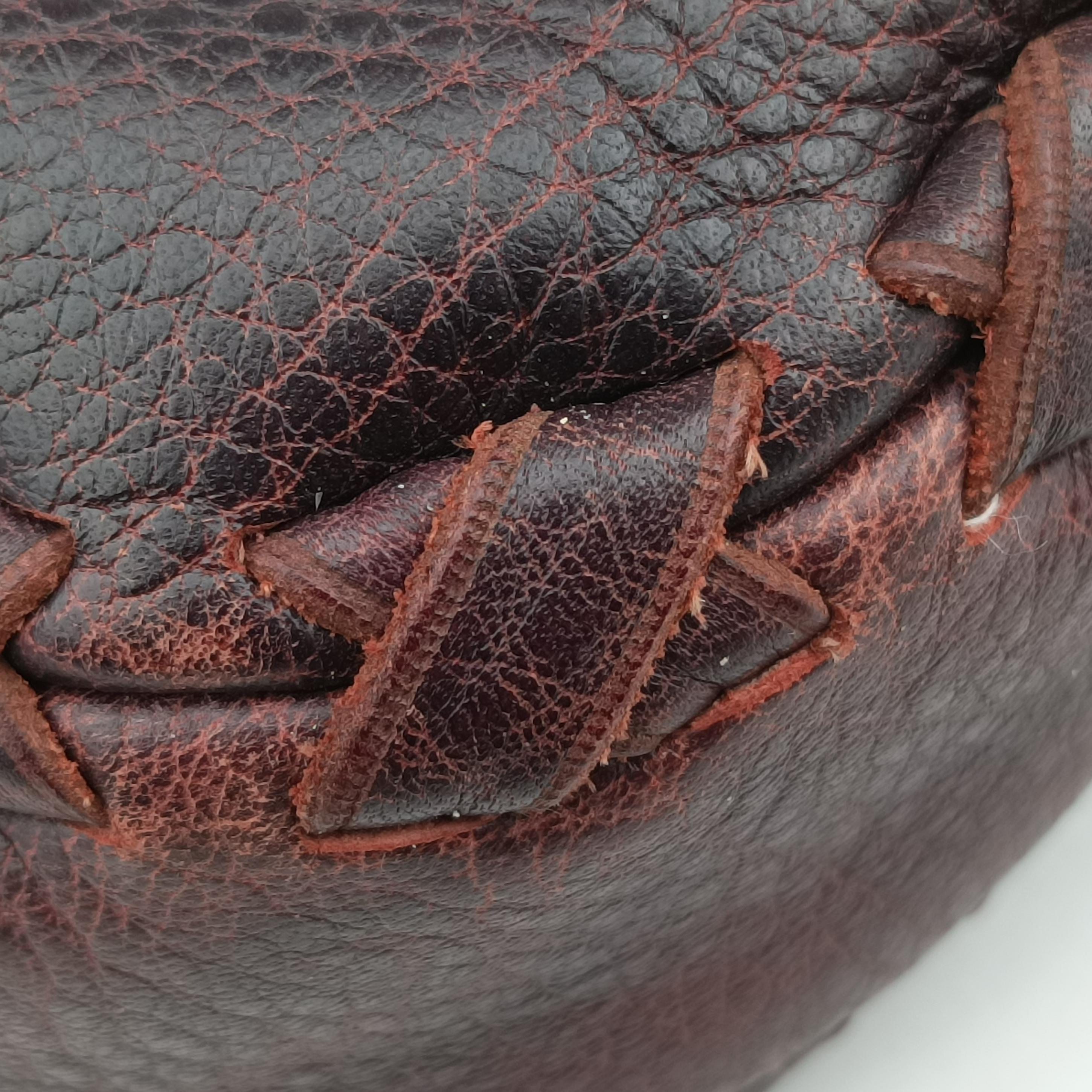 Pre-owned Gucci New Jackie Purple Leather 218491 shoulderbag | stylenewstar