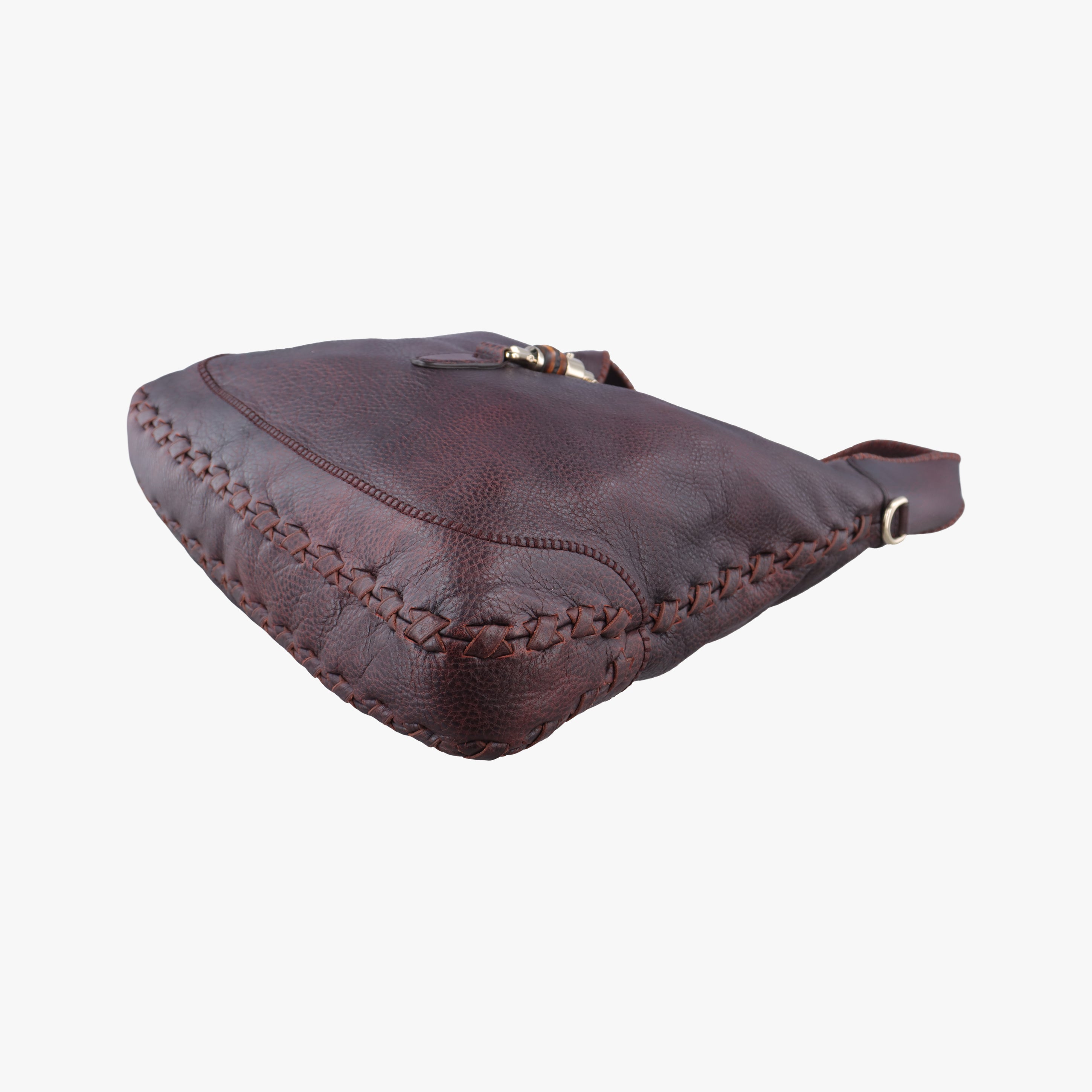 Pre-owned Gucci New Jackie Purple Leather 218491 shoulderbag | stylenewstar