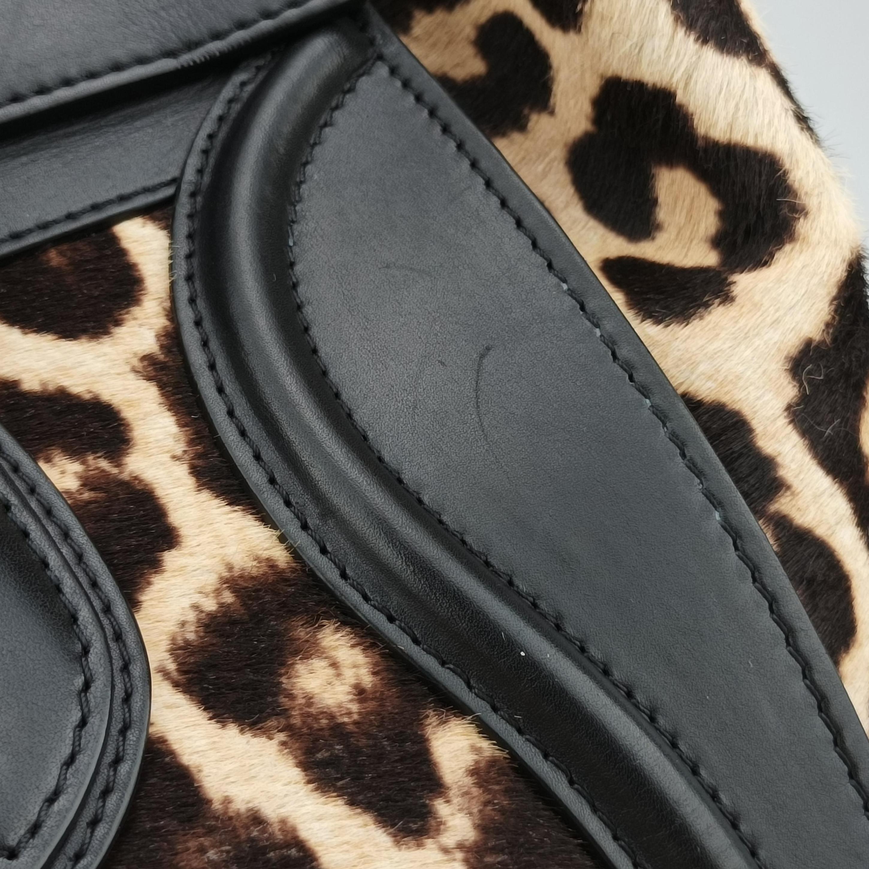 Secondhand Celine Luggage Mini Shopper Black×Beige×multicolor ponyhair×Leather  handbag | stylenewstar