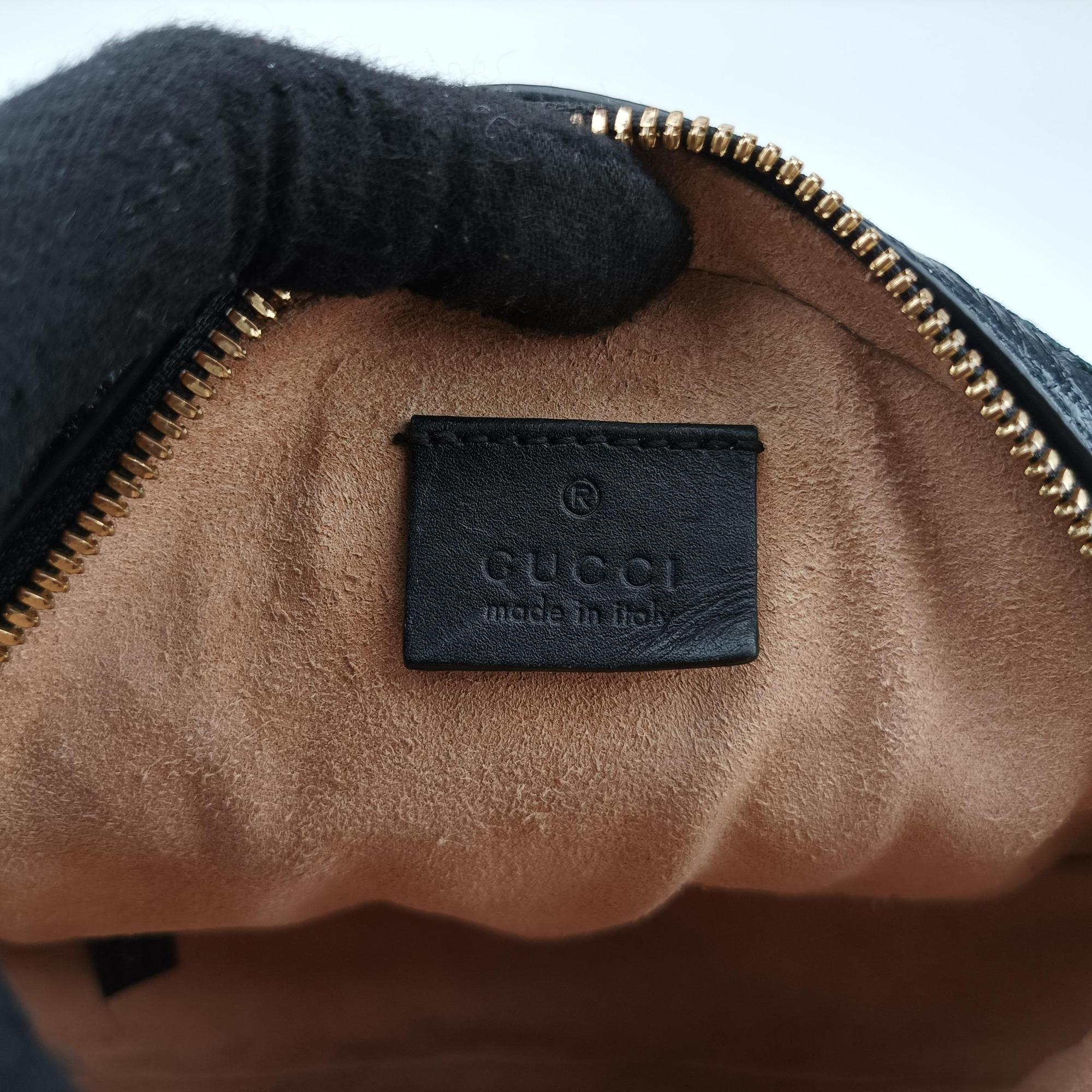 Secondhand Gucci Ophidia Black Suede×Leather 550618 shoulderbag | stylenewstar
