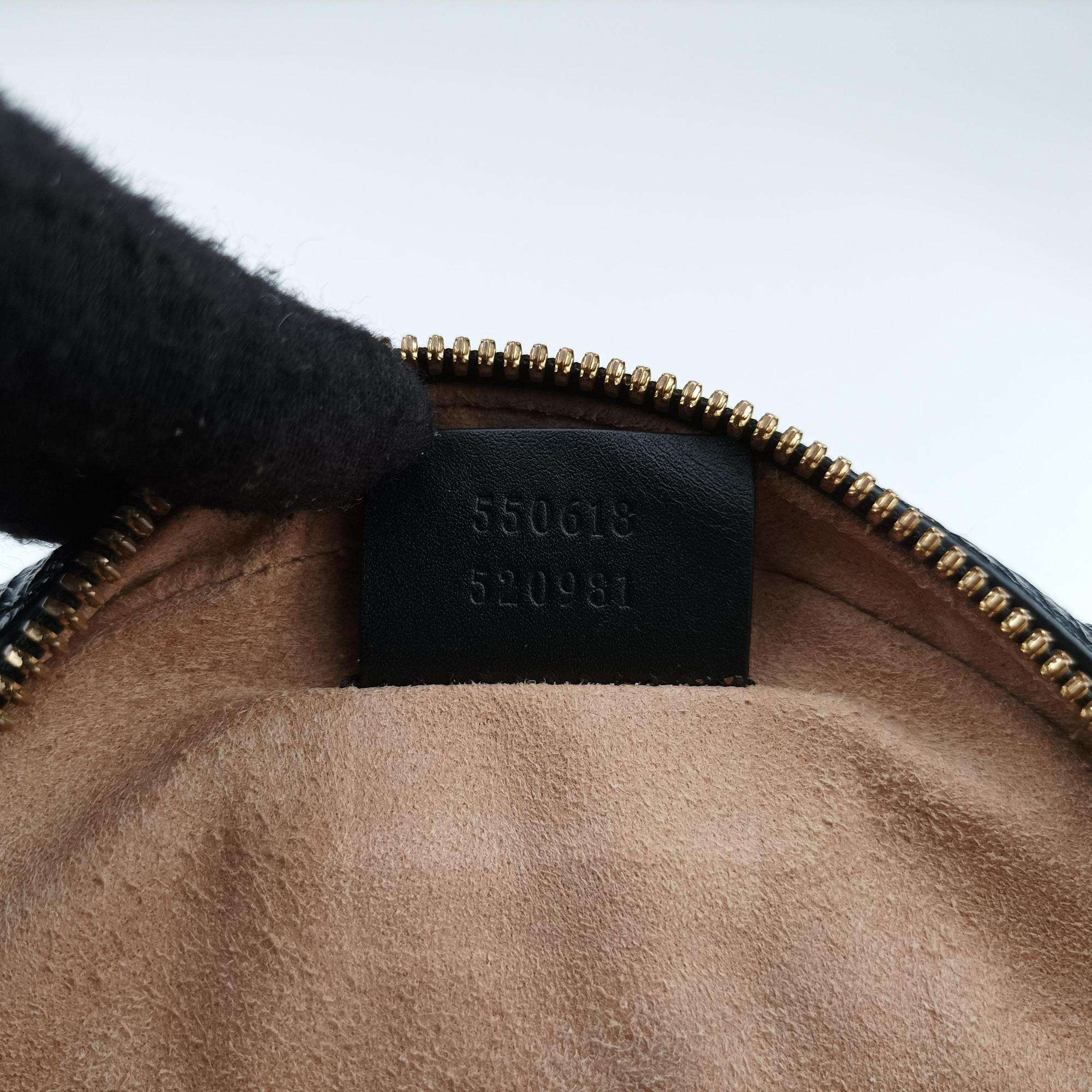 Secondhand Gucci Ophidia Black Suede×Leather 550618 shoulderbag | stylenewstar