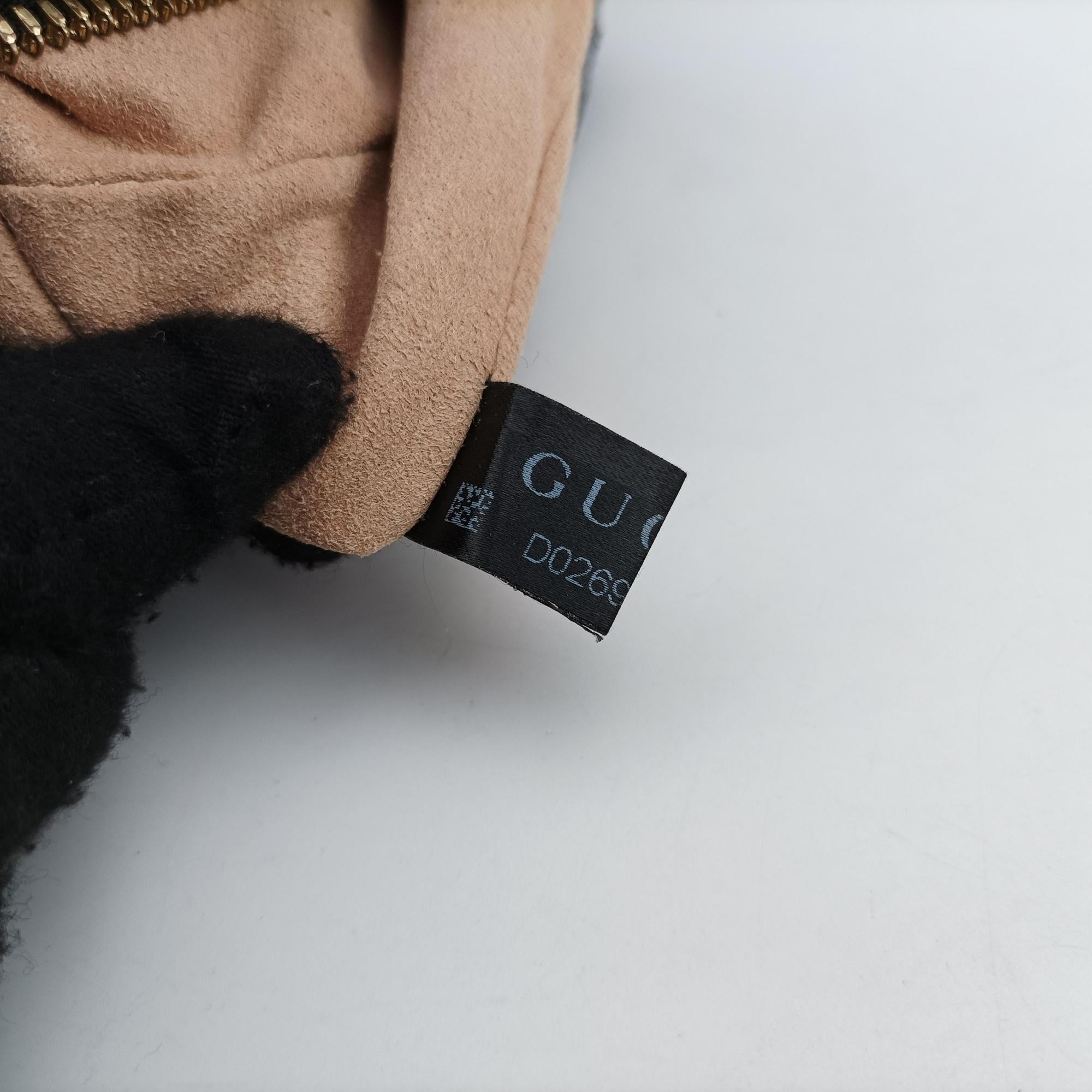 Secondhand Gucci Ophidia Black Suede×Leather 550618 shoulderbag | stylenewstar