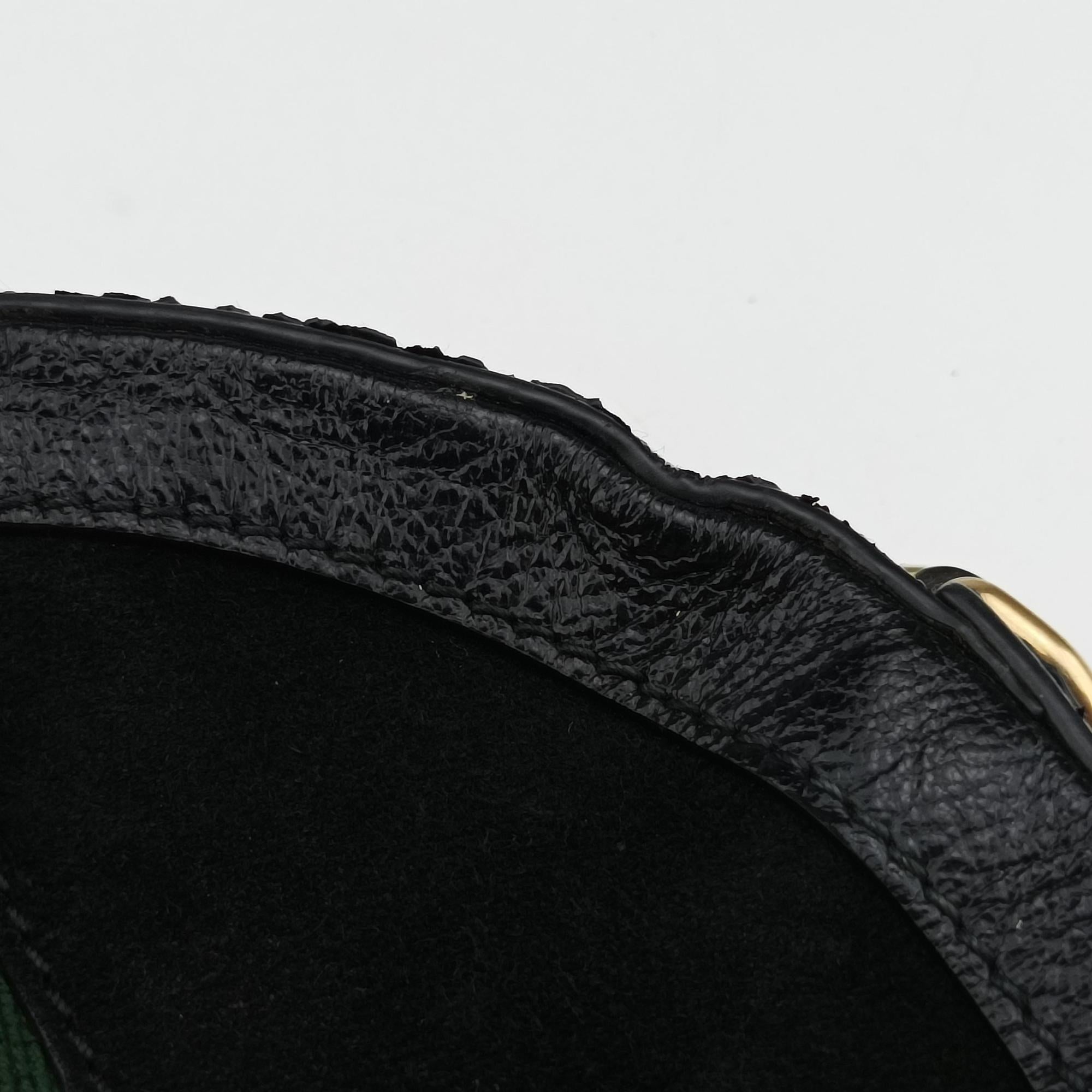 Secondhand Gucci Ophidia Black Suede×Leather 550618 shoulderbag | stylenewstar