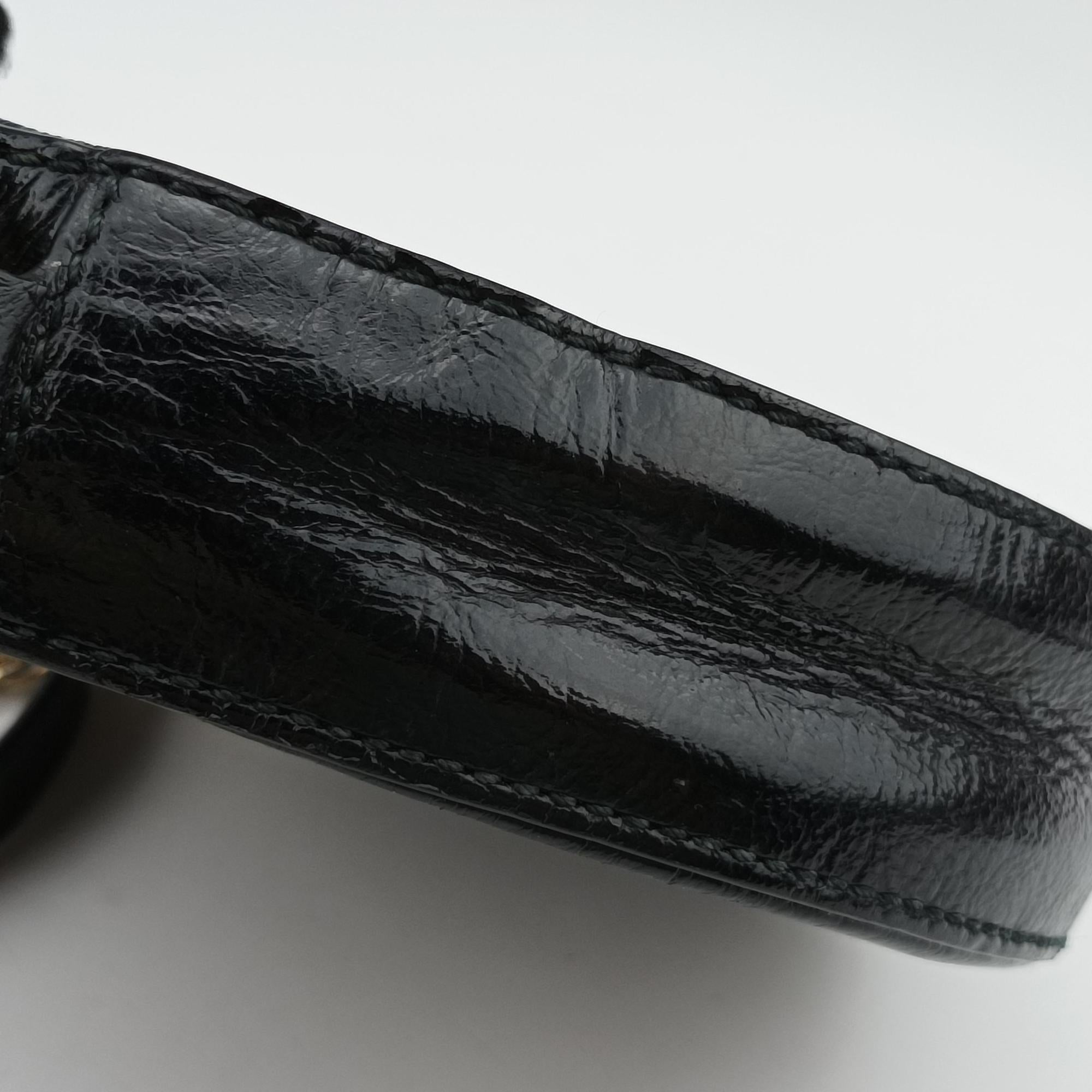 Secondhand Gucci Ophidia Black Suede×Leather 550618 shoulderbag | stylenewstar