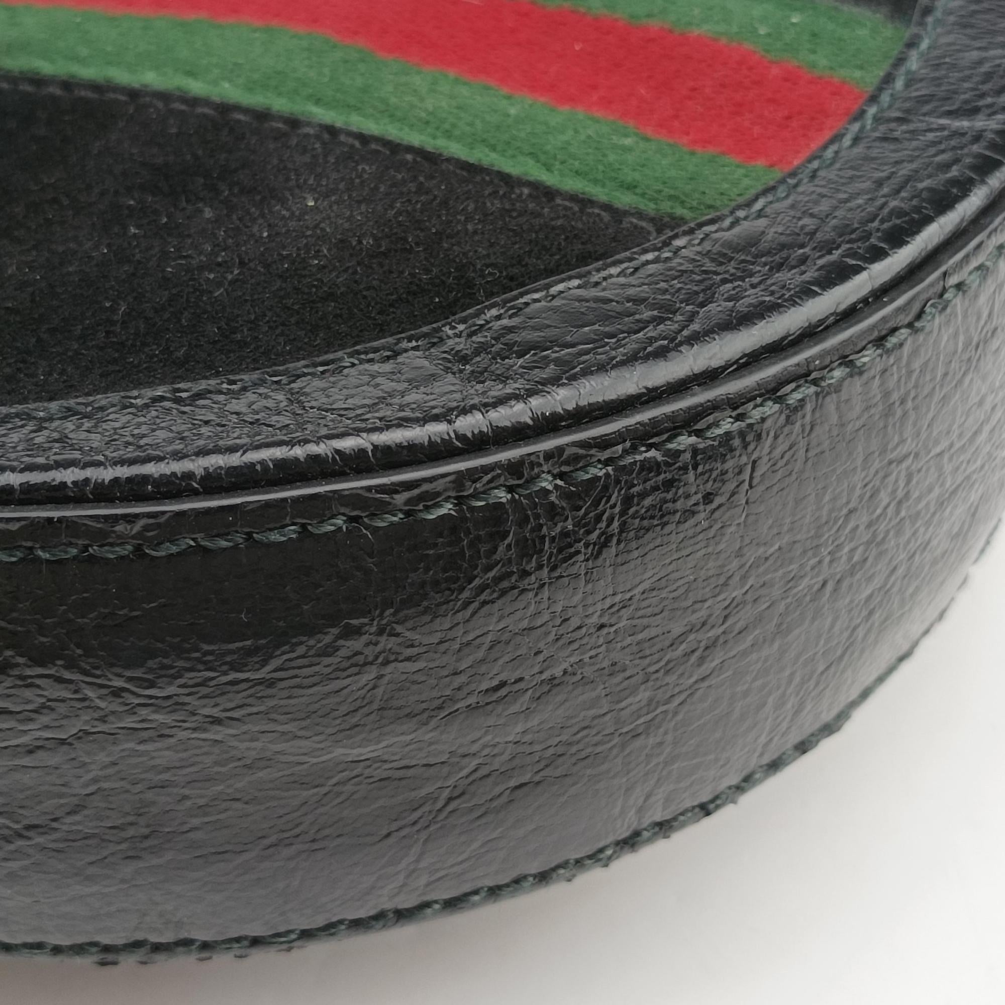 Secondhand Gucci Ophidia Black Suede×Leather 550618 shoulderbag | stylenewstar