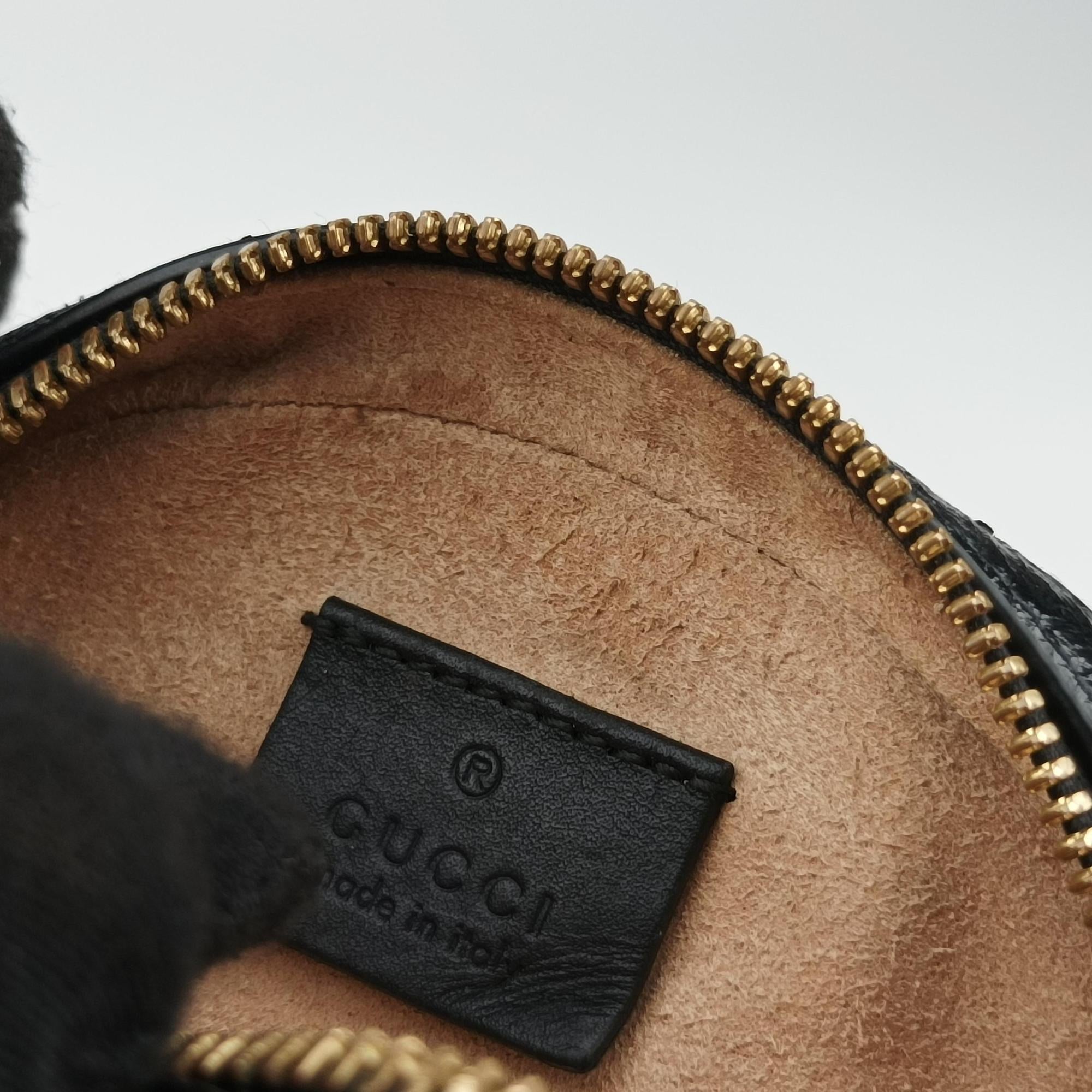Secondhand Gucci Ophidia Black Suede×Leather 550618 shoulderbag | stylenewstar
