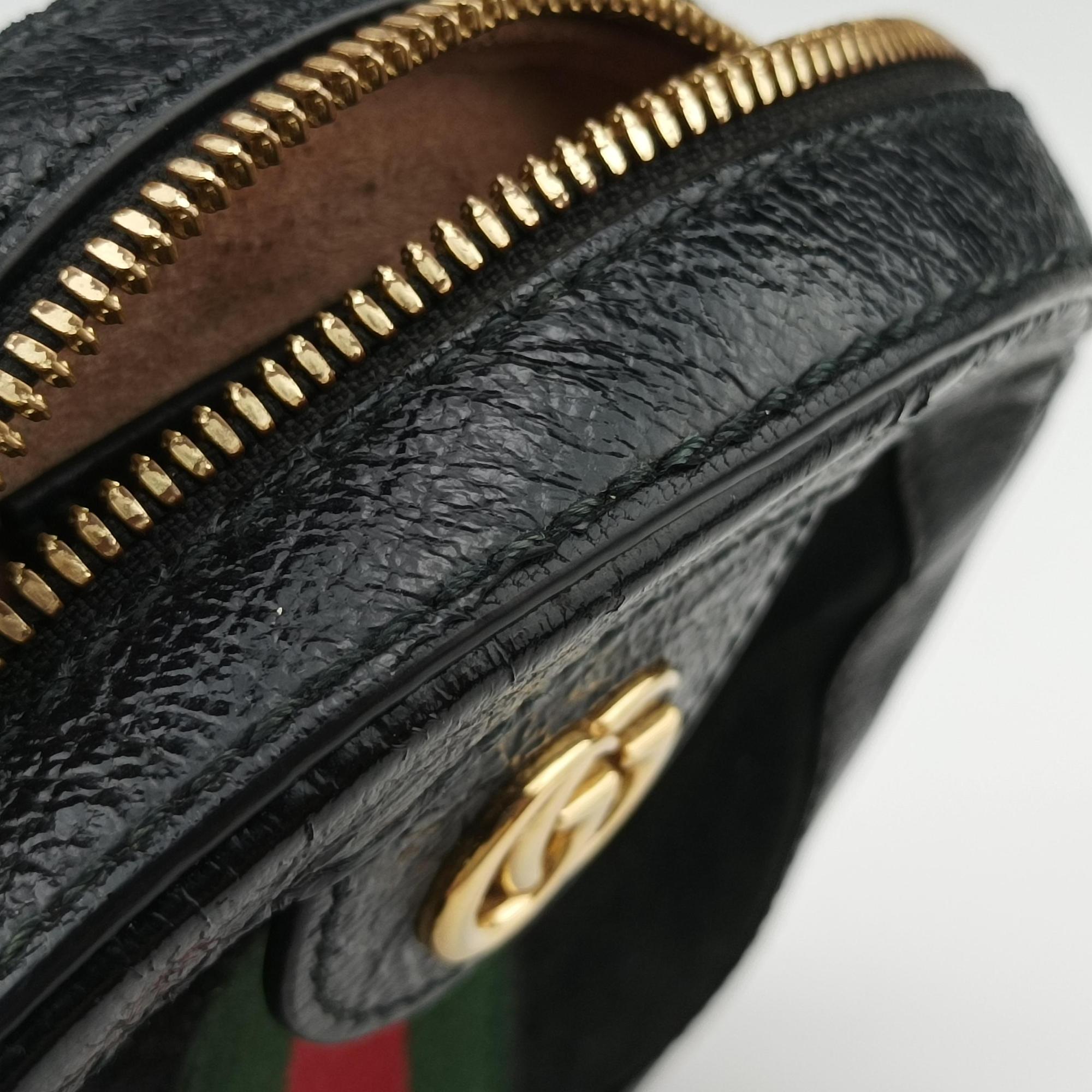 Secondhand Gucci Ophidia Black Suede×Leather 550618 shoulderbag | stylenewstar