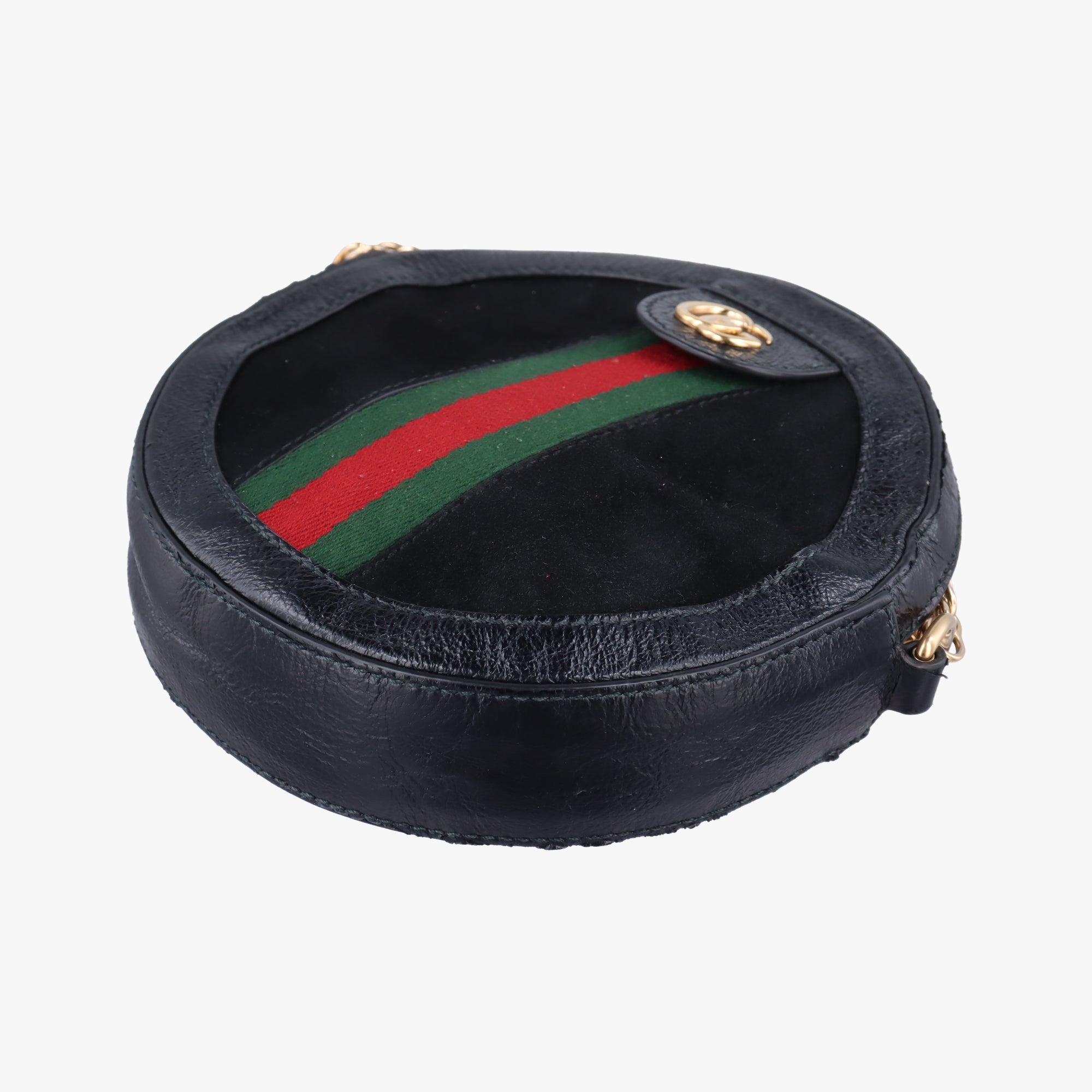 Secondhand Gucci Ophidia Black Suede×Leather 550618 shoulderbag | stylenewstar