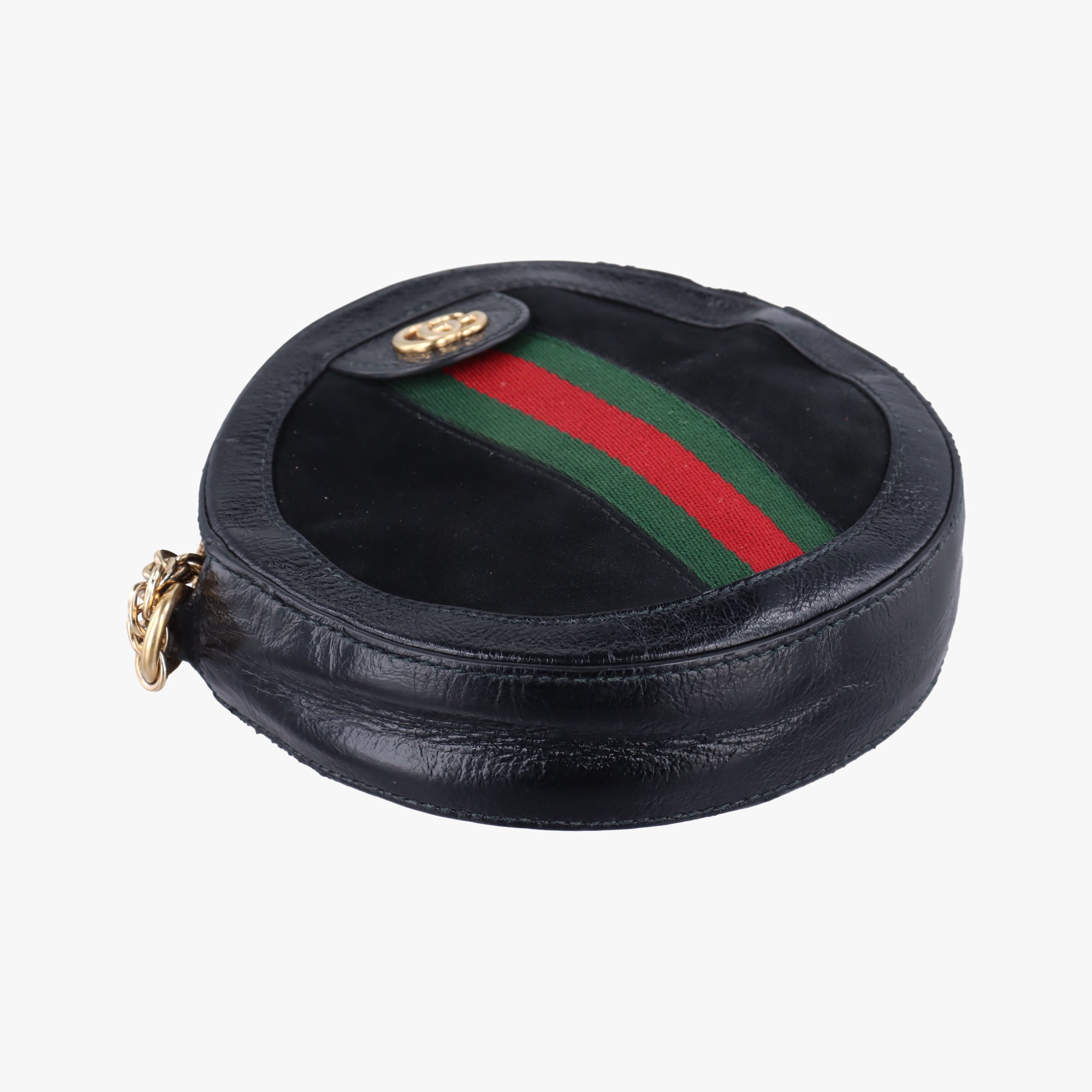 Secondhand Gucci Ophidia Black Suede×Leather 550618 shoulderbag | stylenewstar