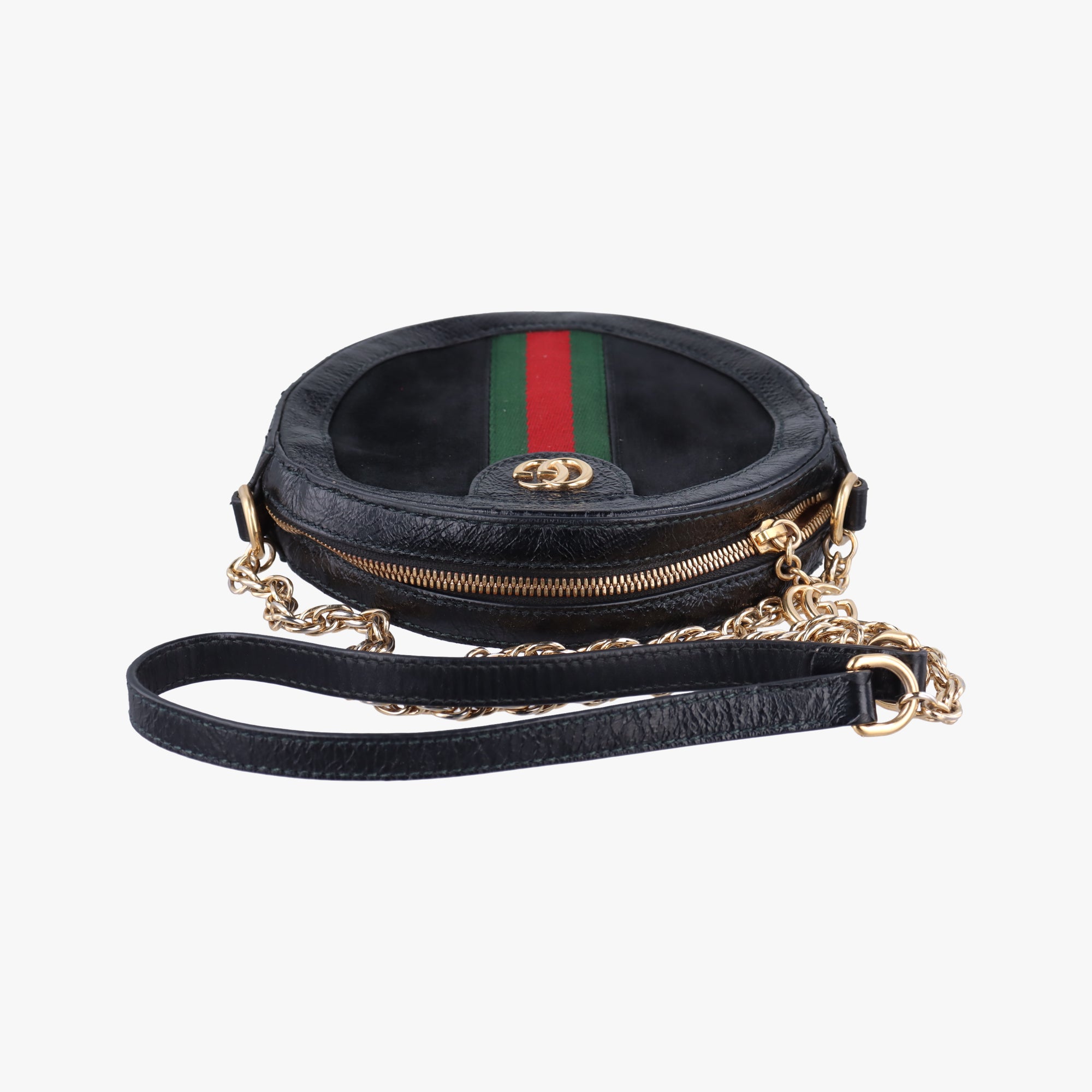 Secondhand Gucci Ophidia Black Suede×Leather 550618 shoulderbag | stylenewstar
