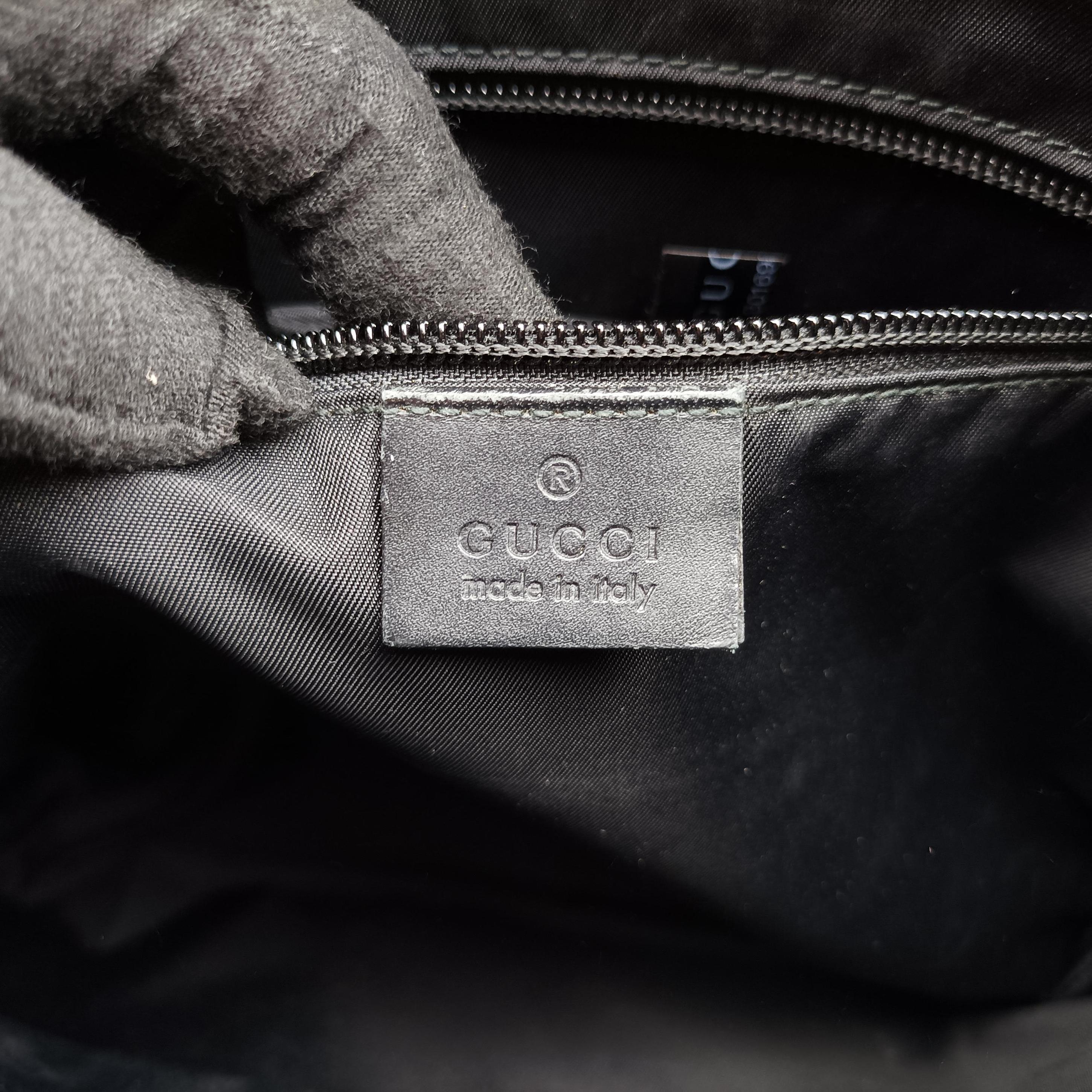 Secondhand Gucci GG Supreme black PVC coated canvas 322279 shoulderbag | stylenewstar