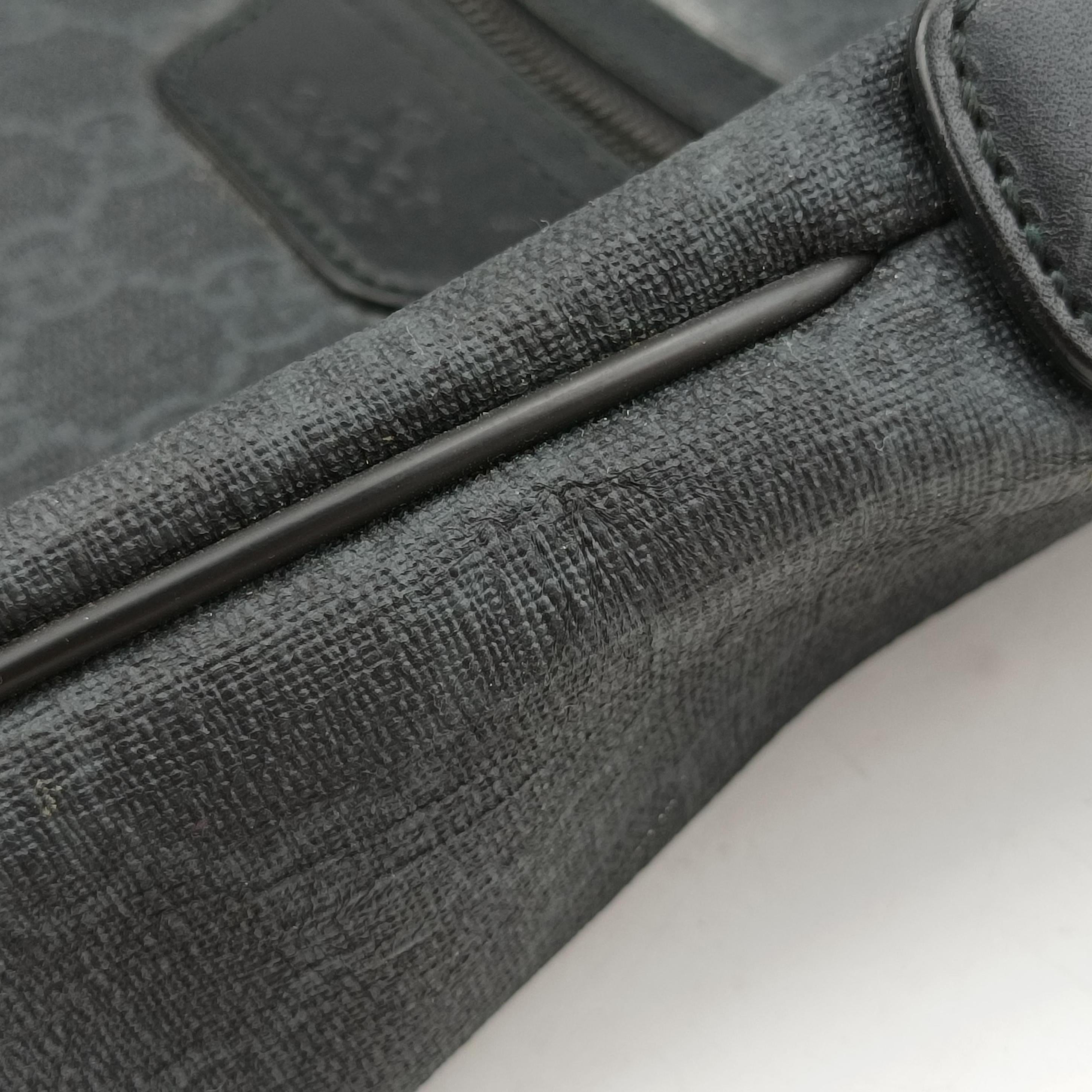 Secondhand Gucci GG Supreme black PVC coated canvas 322279 shoulderbag | stylenewstar