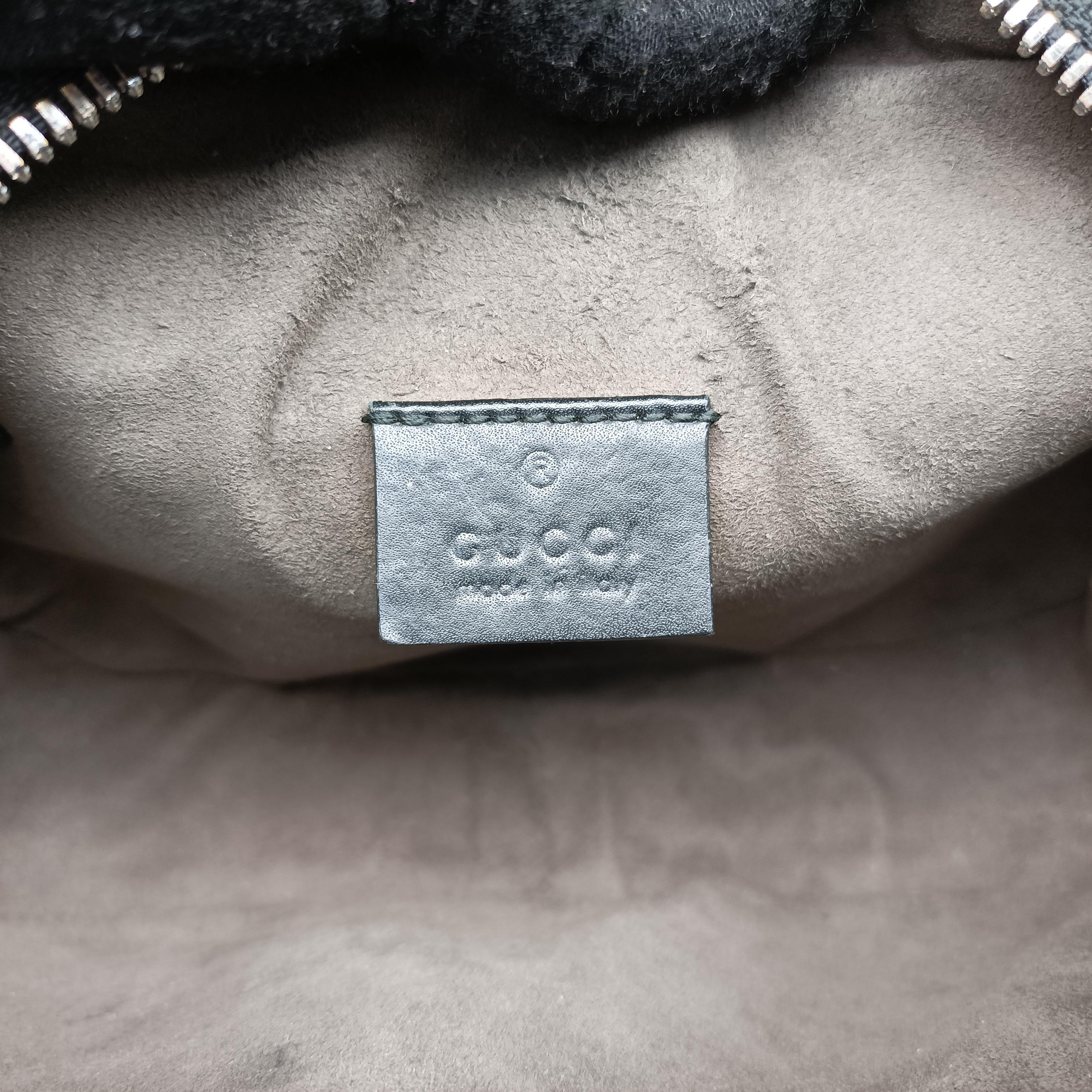 Vintage Gucci Supreme Tian Camera Black×beige PVC coated canvas×leather 450948 shoulderbag | stylenewstar