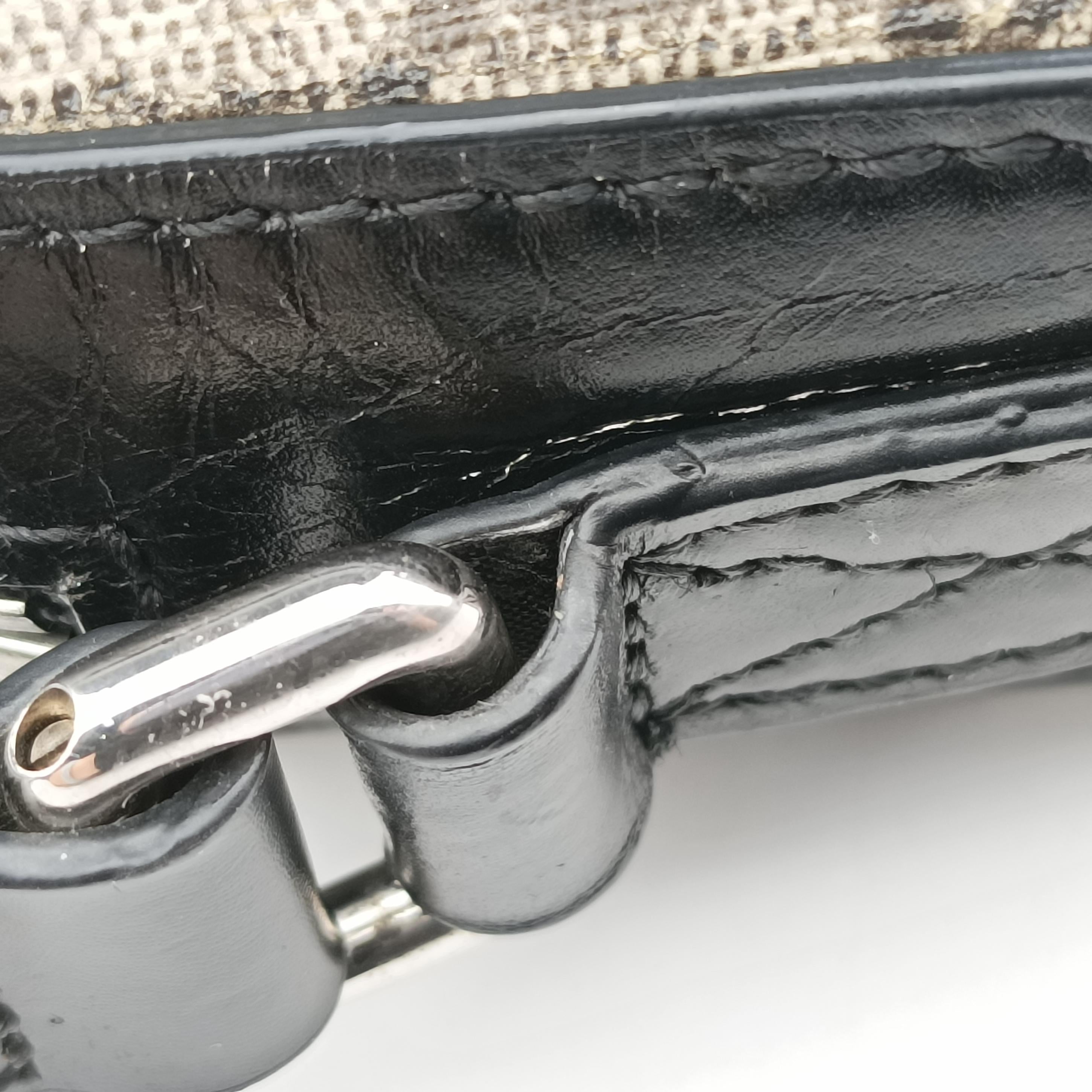 Vintage Gucci Supreme Tian Camera Black×beige PVC coated canvas×leather 450948 shoulderbag | stylenewstar