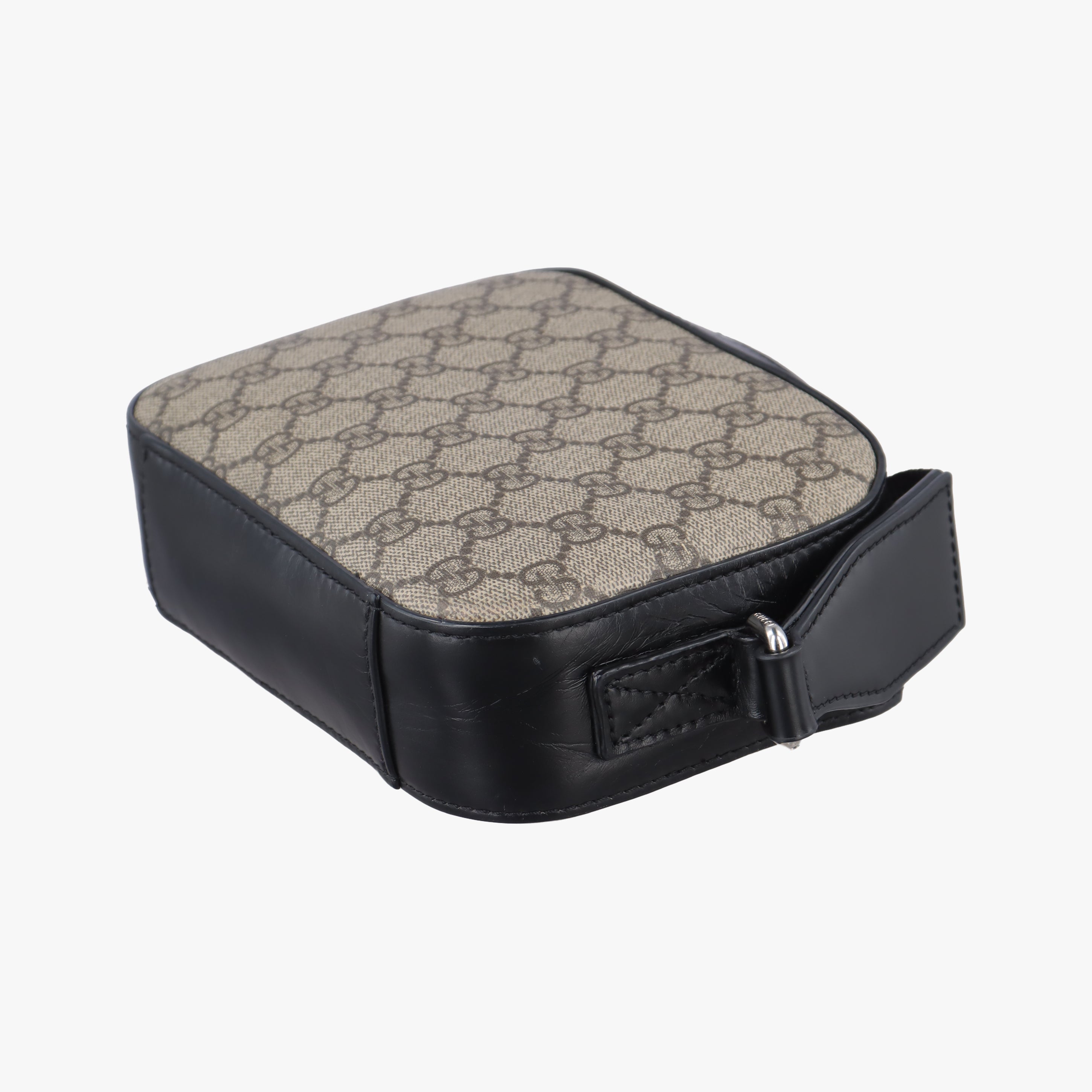 Vintage Gucci Supreme Tian Camera Black×beige PVC coated canvas×leather 450948 shoulderbag | stylenewstar