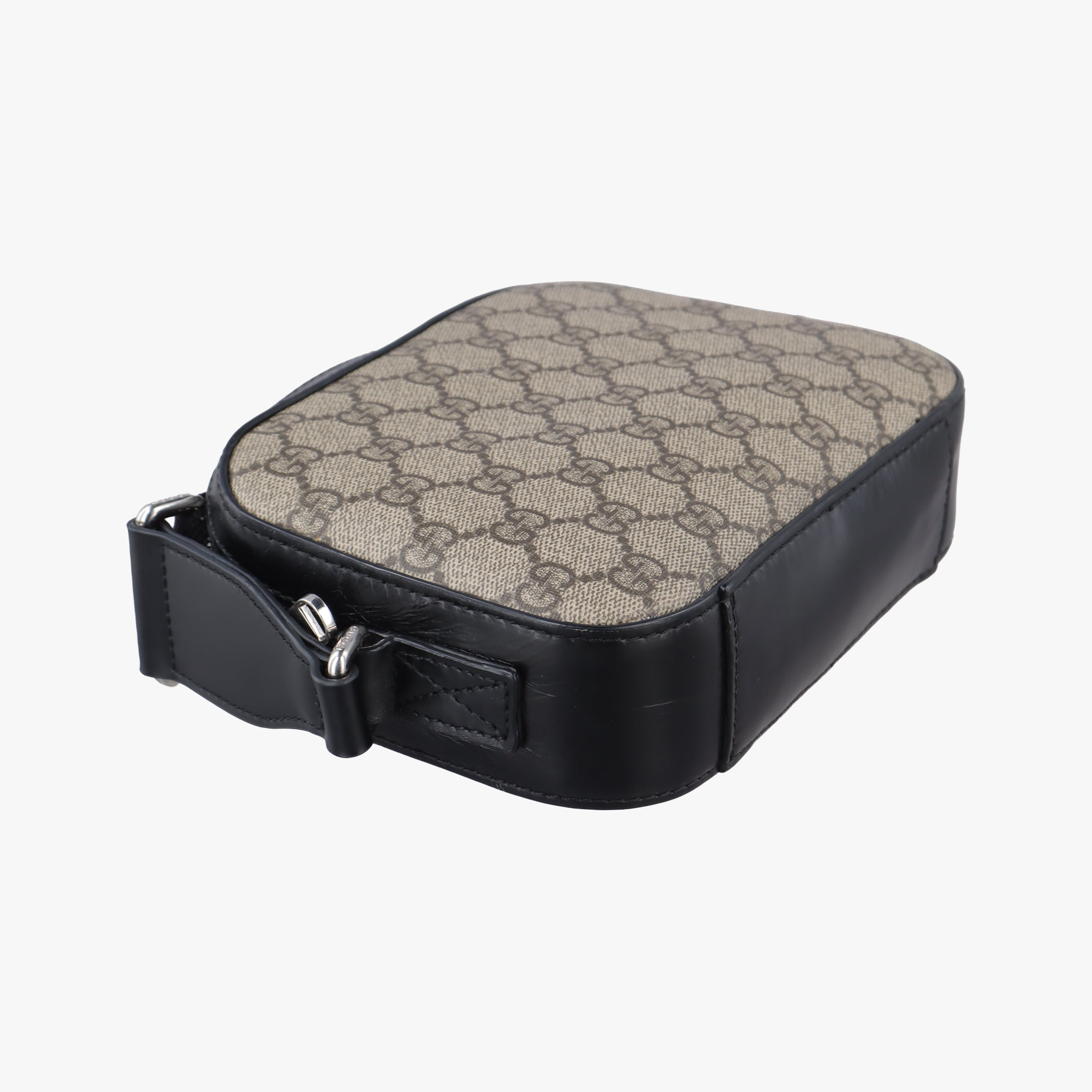 Vintage Gucci Supreme Tian Camera Black×beige PVC coated canvas×leather 450948 shoulderbag | stylenewstar
