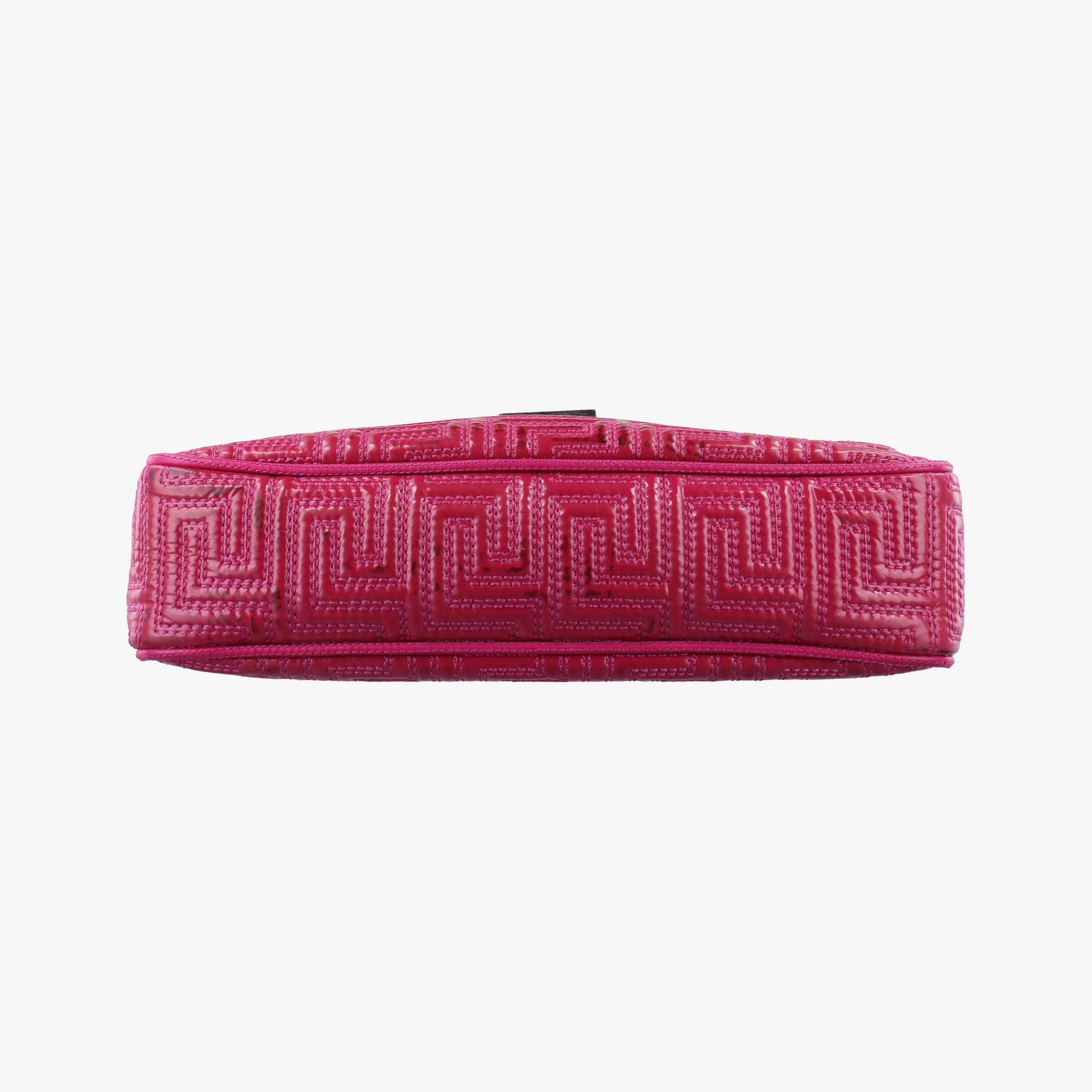Pre-owned VERSACE Gianni Greca couture Rose Patent  shoulderbag | stylenewstar