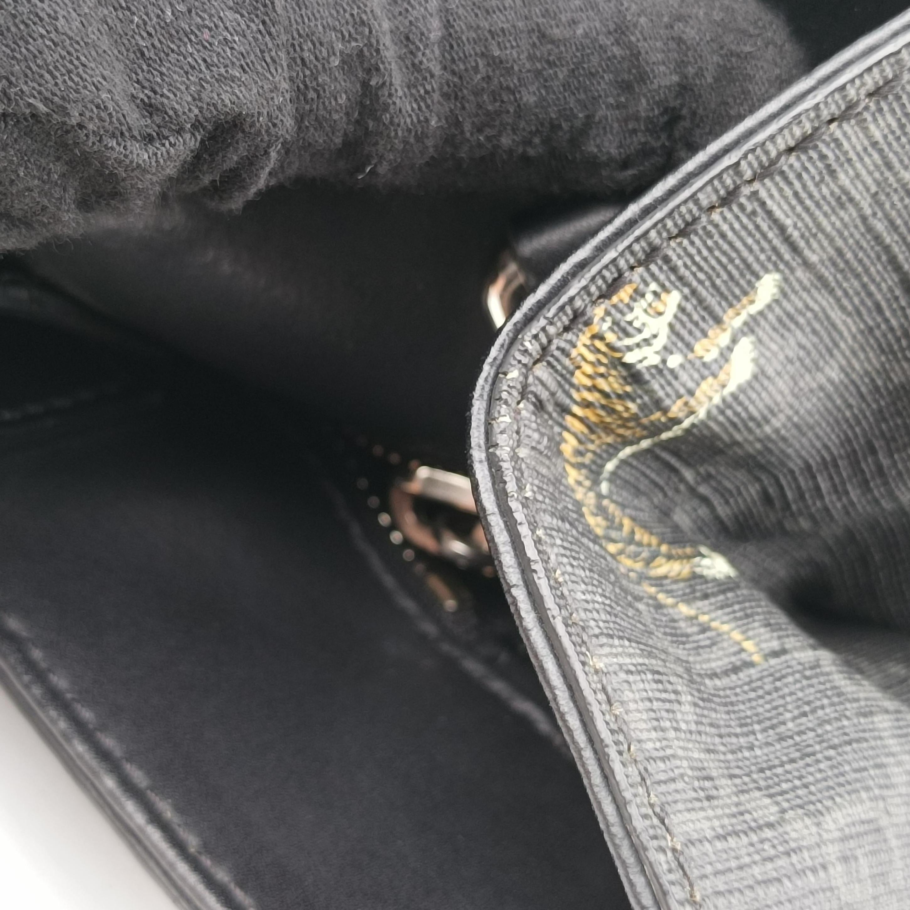 Pre-owned Gucci GG Supreme Tiger Black×multicolor PVC coated canvas 495559 shoulderbag | stylenewstar