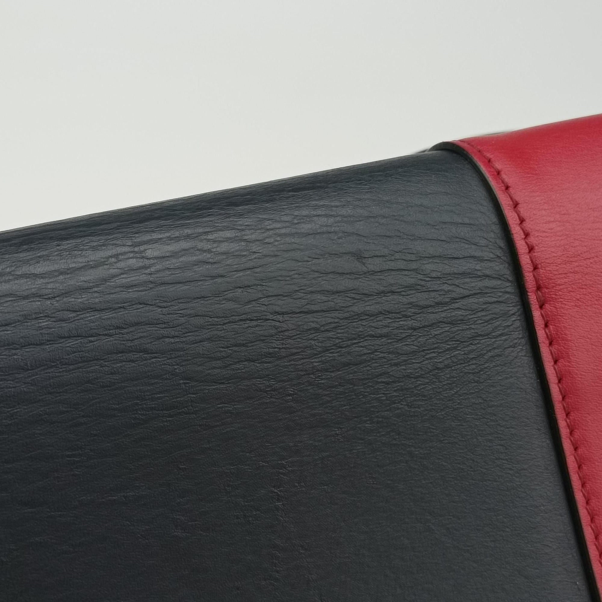 Vintage Celine Frame Navy×red Leather  shoulderbag | stylenewstar