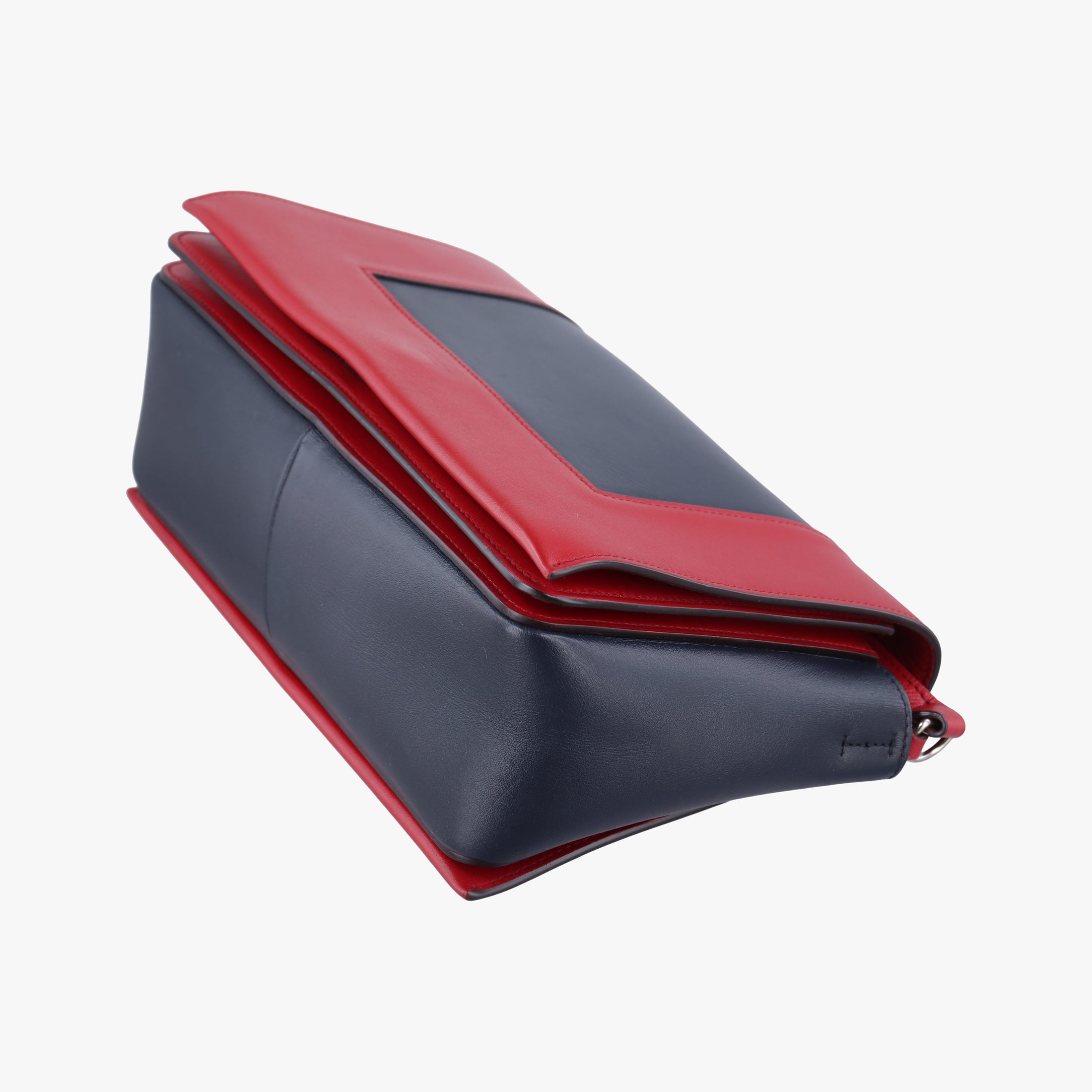 Vintage Celine Frame Navy×red Leather  shoulderbag | stylenewstar
