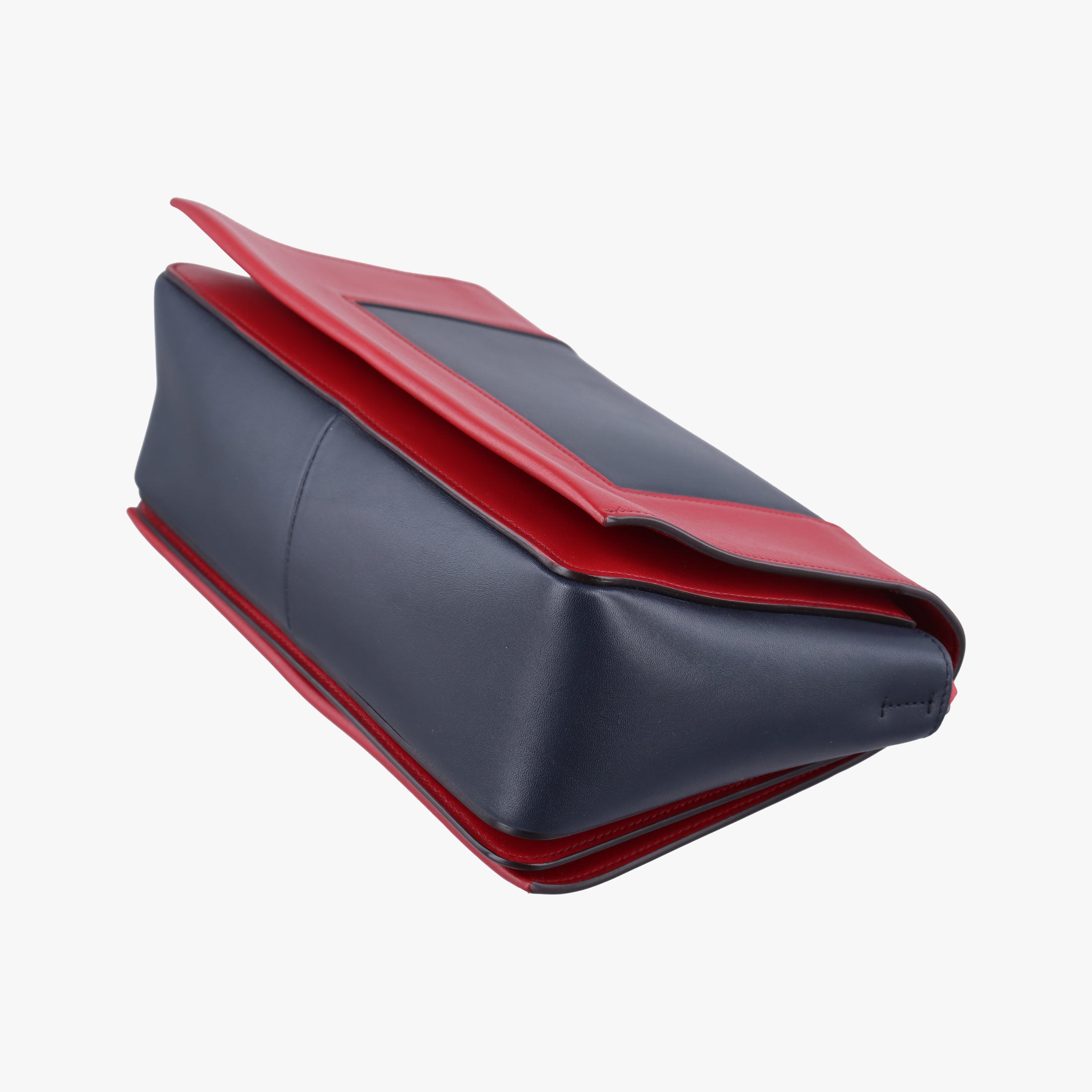 Vintage Celine Frame Navy×red Leather  shoulderbag | stylenewstar