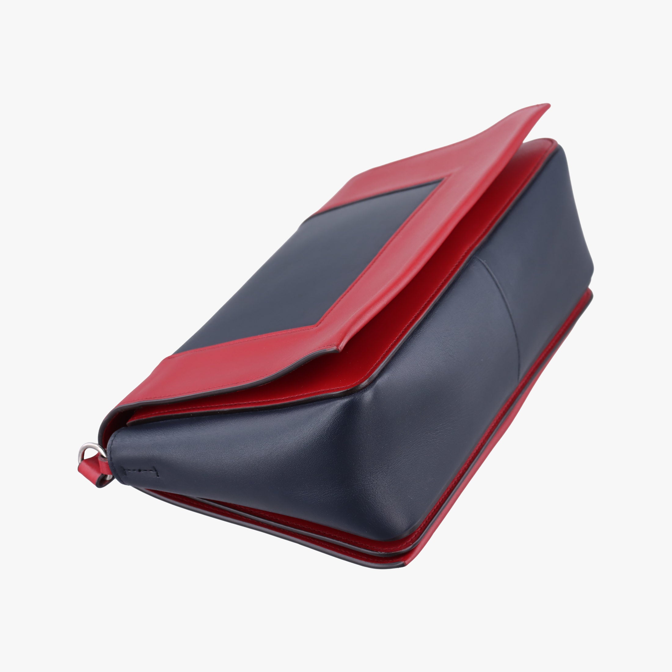 Vintage Celine Frame Navy×red Leather  shoulderbag | stylenewstar