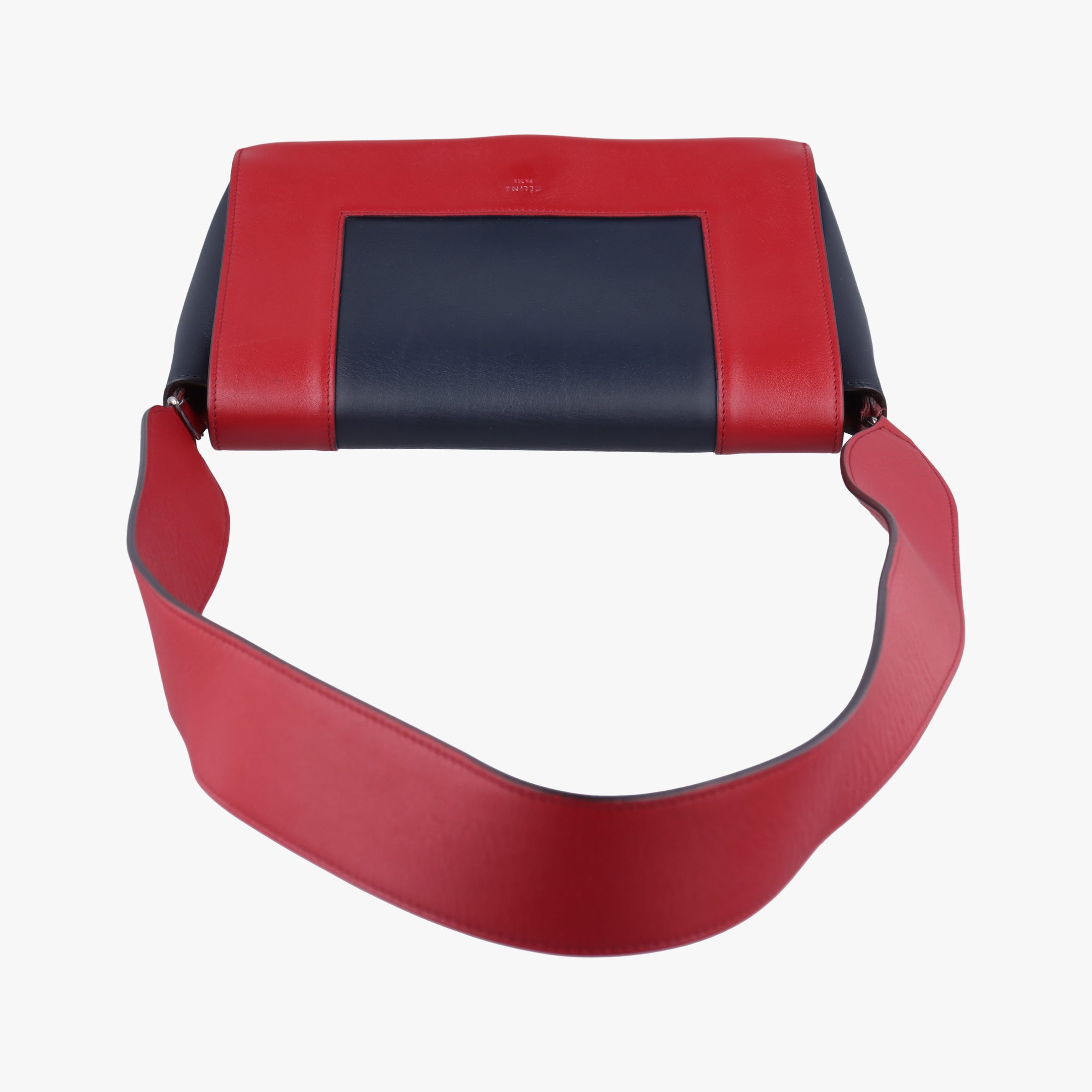 Vintage Celine Frame Navy×red Leather  shoulderbag | stylenewstar