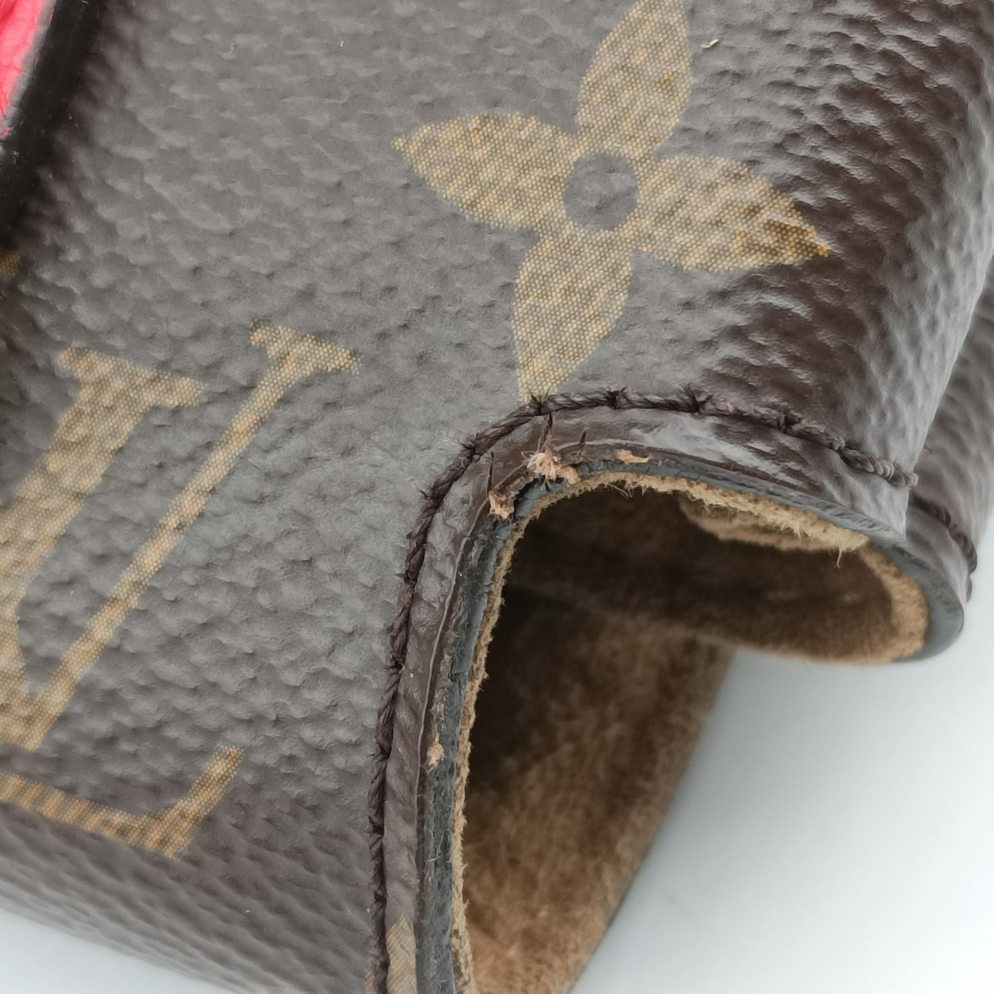 Pre-owned Louis Vuitton MARIGNAN Brown×COQUELICOT Monogram Canvas×calf leather M44286 shoulderbag | stylenewstar