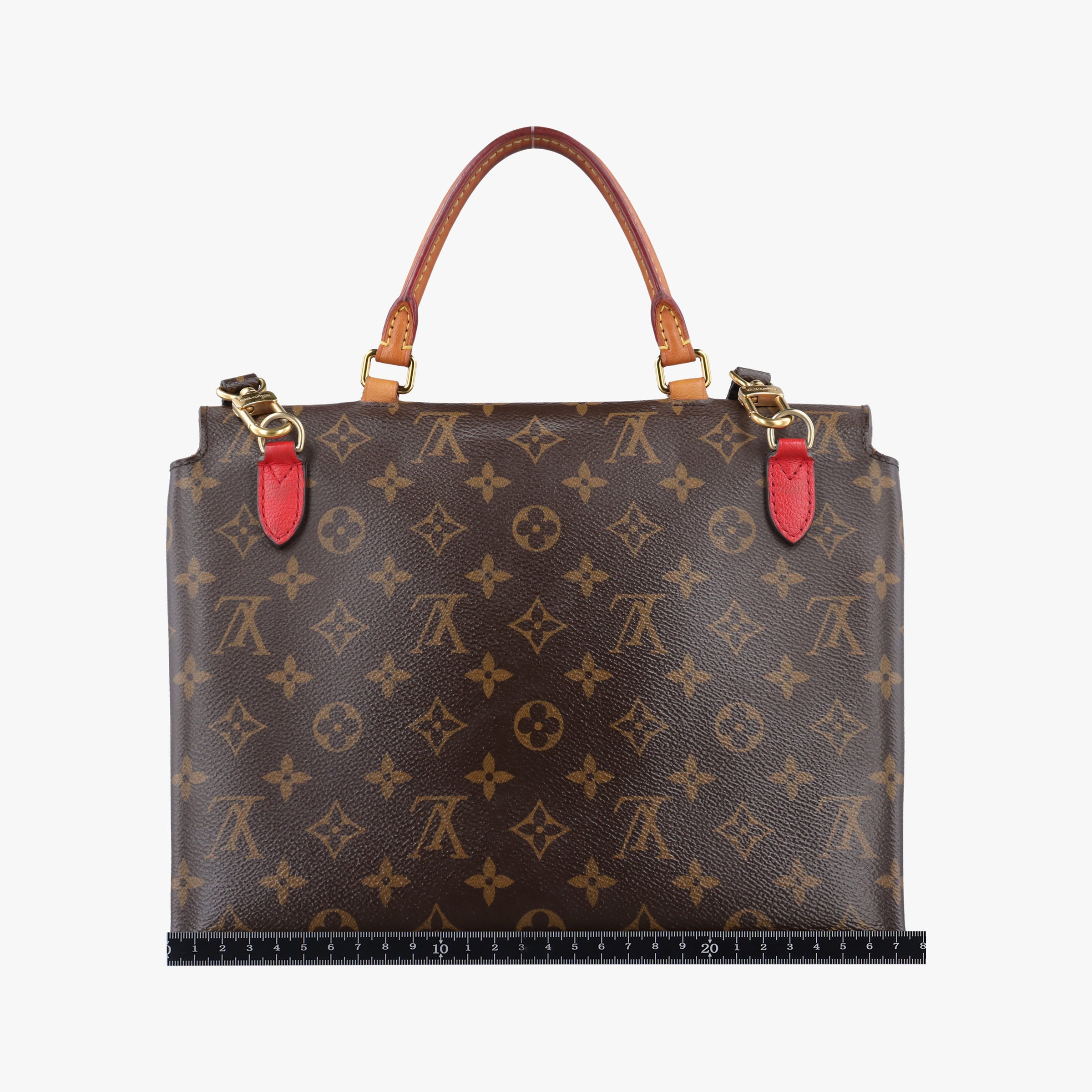 Pre-owned Louis Vuitton MARIGNAN Brown×COQUELICOT Monogram Canvas×calf leather M44286 shoulderbag | stylenewstar