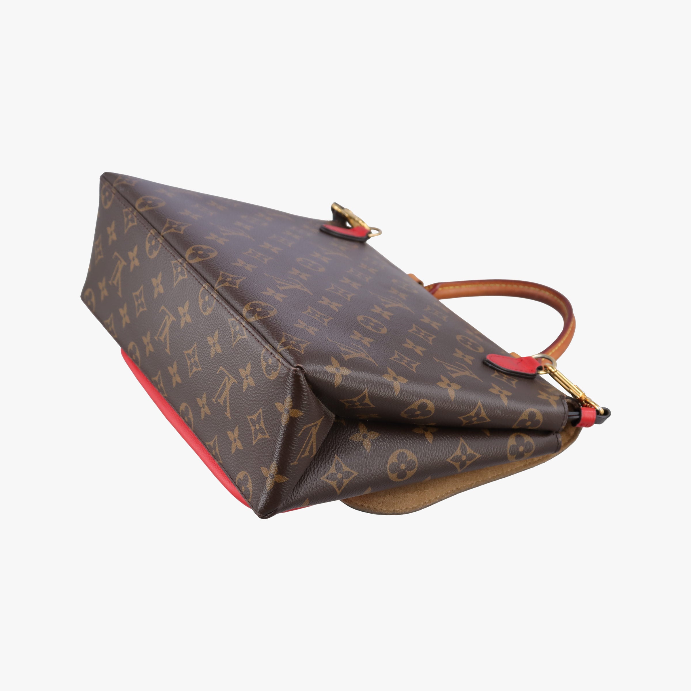 Pre-owned Louis Vuitton MARIGNAN Brown×COQUELICOT Monogram Canvas×calf leather M44286 shoulderbag | stylenewstar
