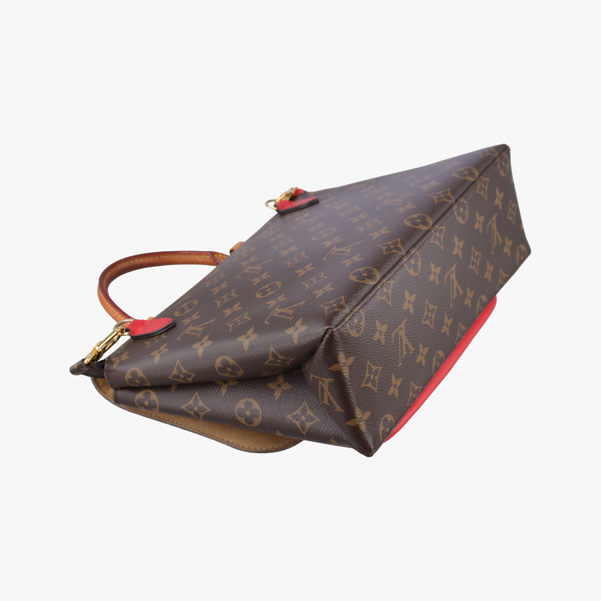 Pre-owned Louis Vuitton MARIGNAN Brown×COQUELICOT Monogram Canvas×calf leather M44286 shoulderbag | stylenewstar