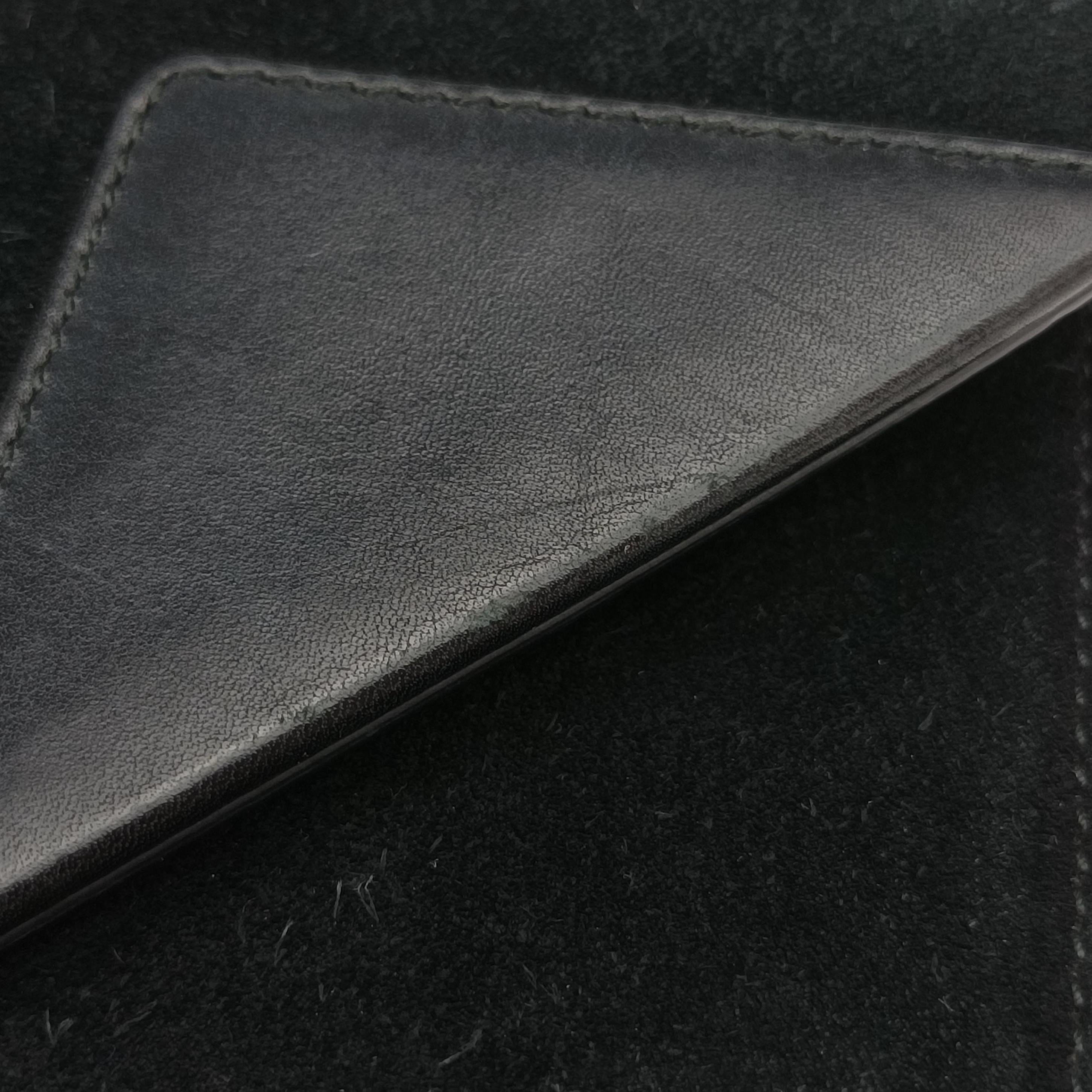 Pre-owned Yves Saint Laurent Small Betty Flap Black suede× Leather 314516 shoulderbag | stylenewstar