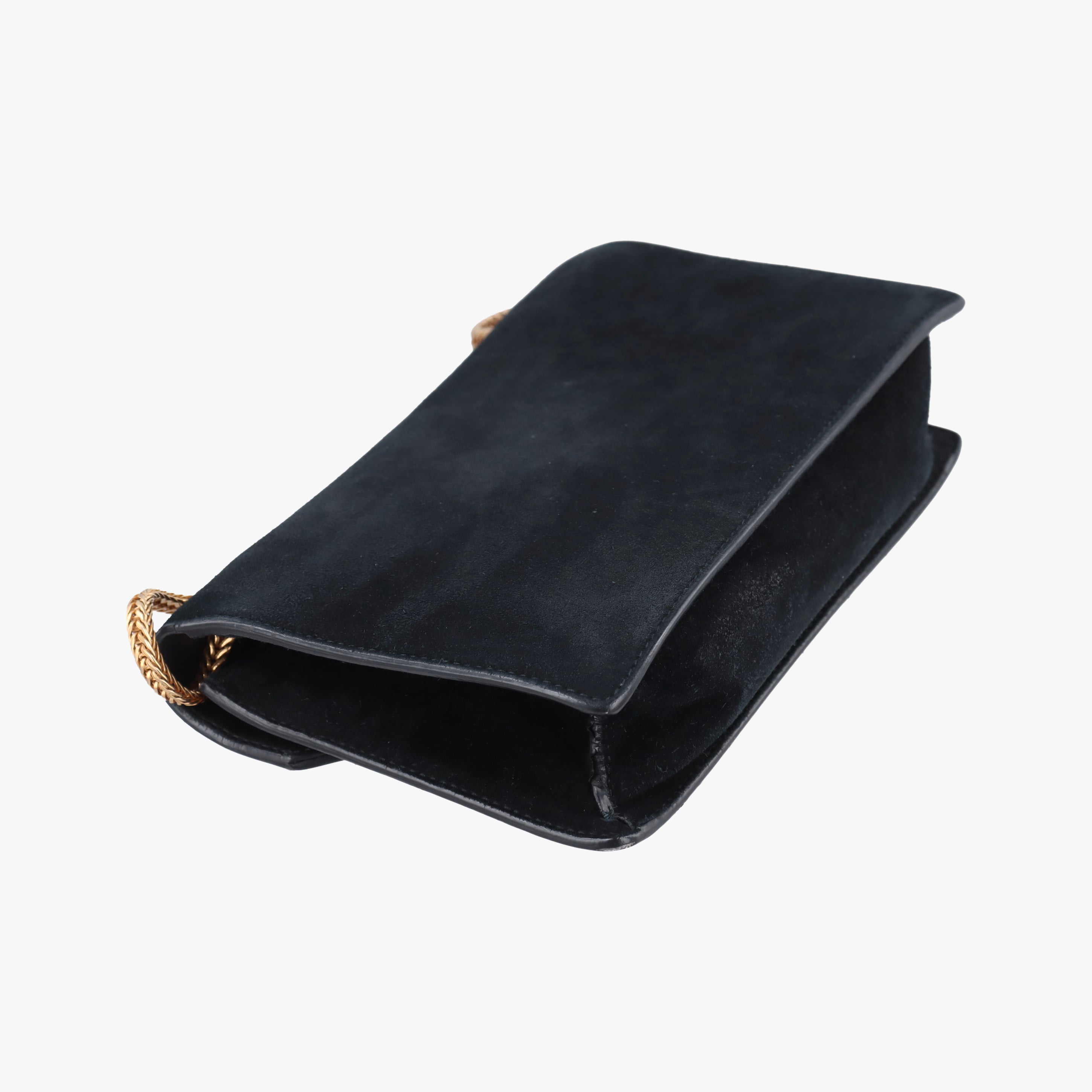 Pre-owned Yves Saint Laurent Small Betty Flap Black suede× Leather 314516 shoulderbag | stylenewstar