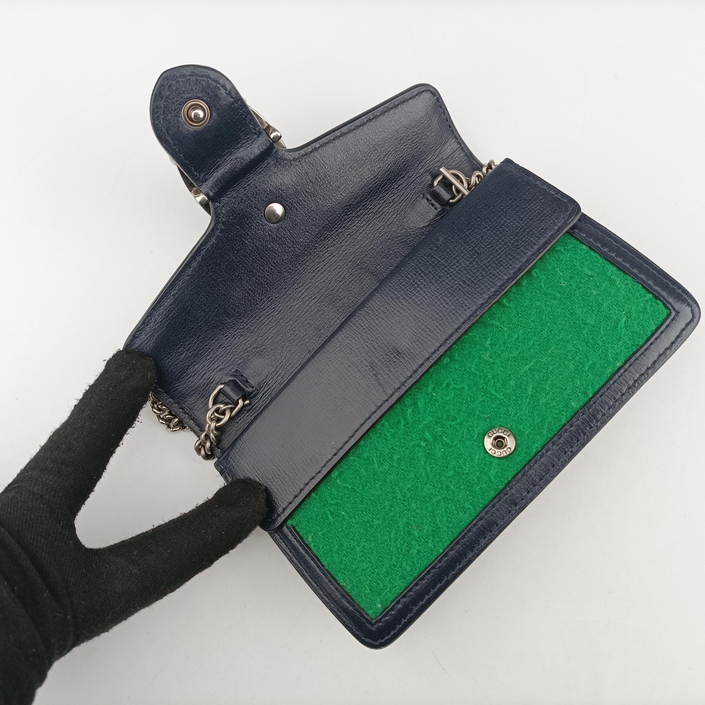 Vintage Gucci Dionysus Green×Black Tweed×Leather 476432 shoulderbag | stylenewstar