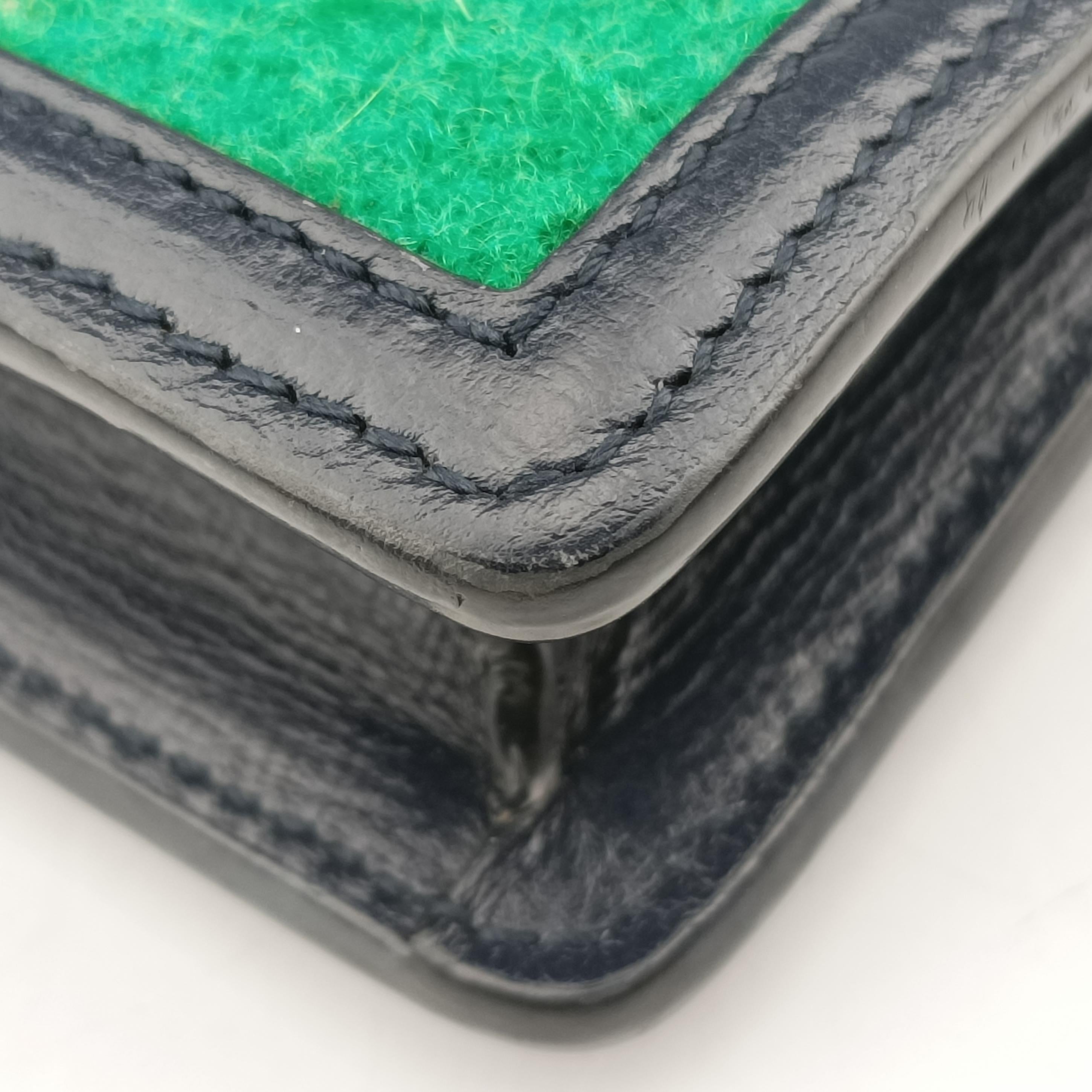 Vintage Gucci Dionysus Green×Black Tweed×Leather 476432 shoulderbag | stylenewstar