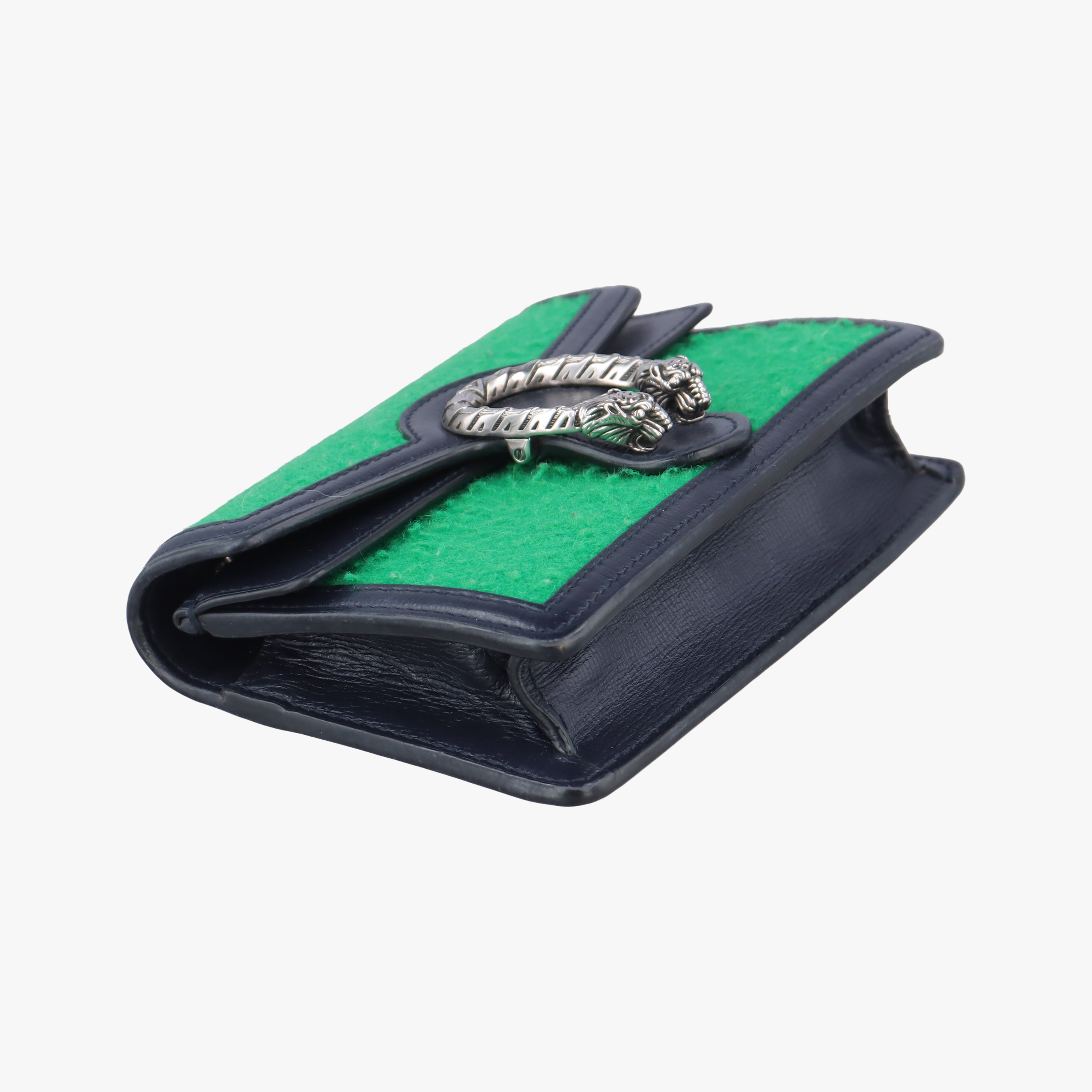 Vintage Gucci Dionysus Green×Black Tweed×Leather 476432 shoulderbag | stylenewstar
