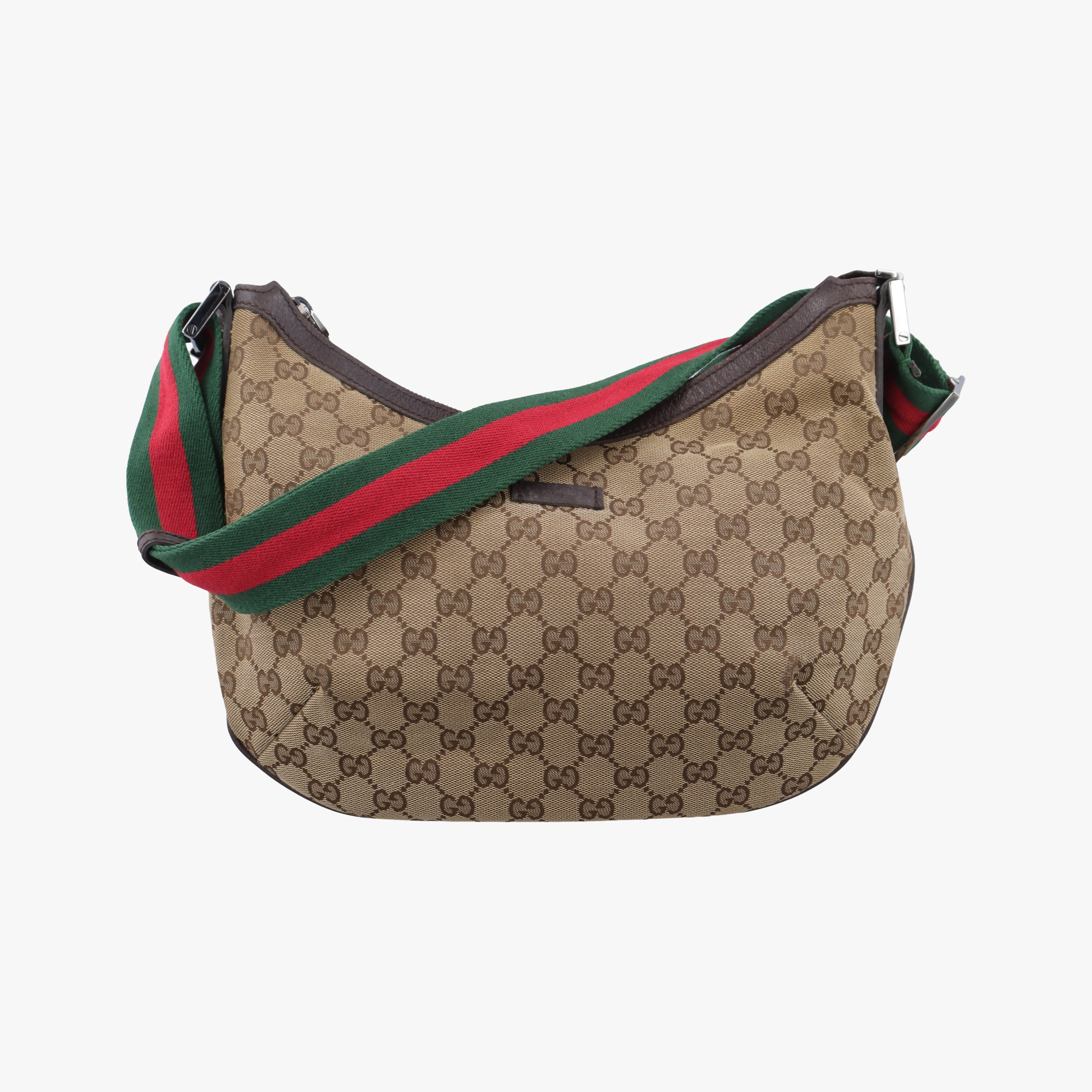 Pre-owned Gucci Sherry Line Brown canvas 181092 shoulderbag | stylenewstar