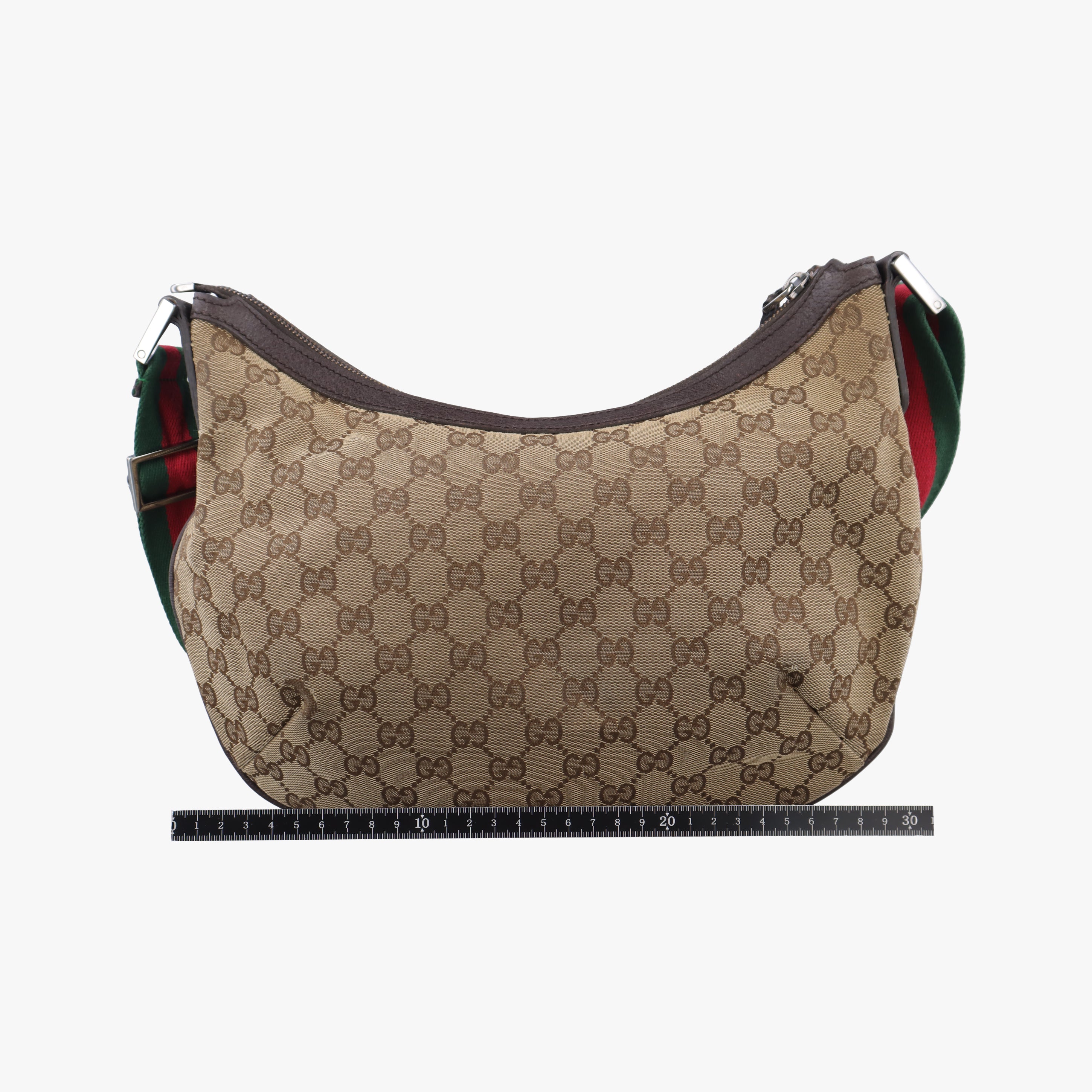 Pre-owned Gucci Sherry Line Brown canvas 181092 shoulderbag | stylenewstar