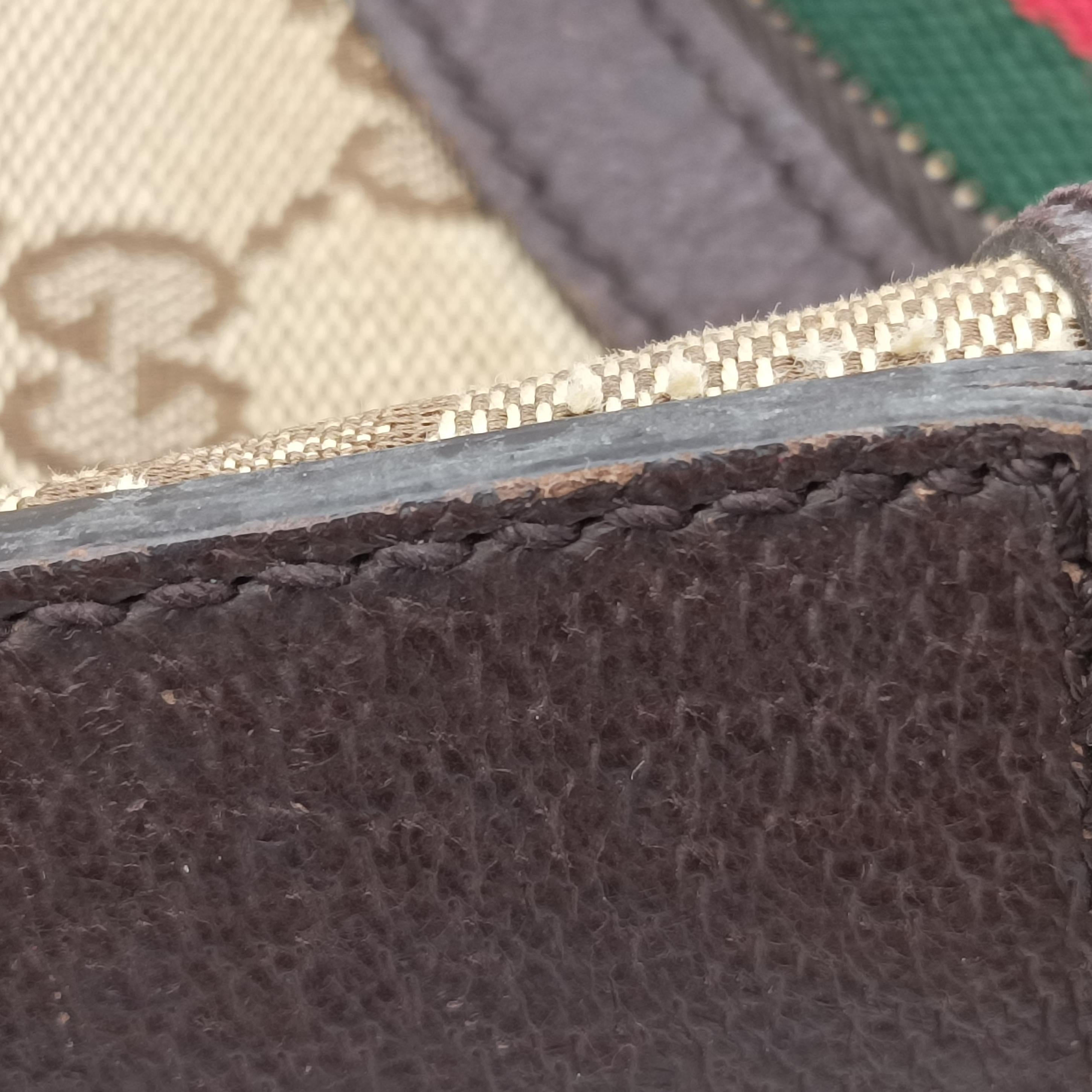 Pre-owned Gucci Sherry Line Brown canvas 181092 shoulderbag | stylenewstar
