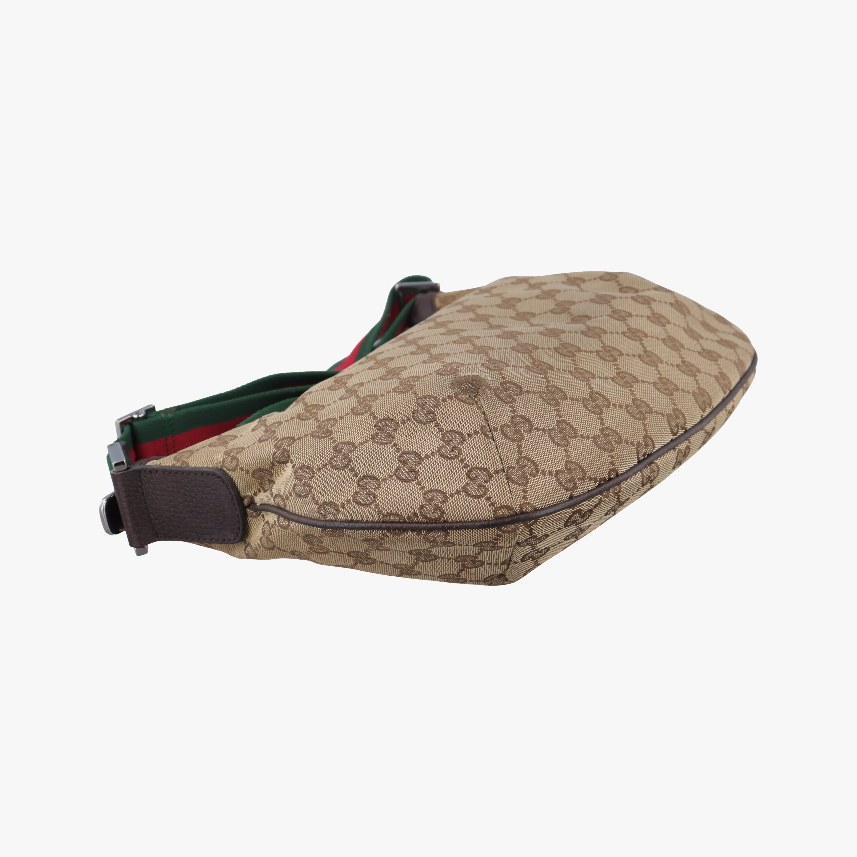 Pre-owned Gucci Sherry Line Brown canvas 181092 shoulderbag | stylenewstar