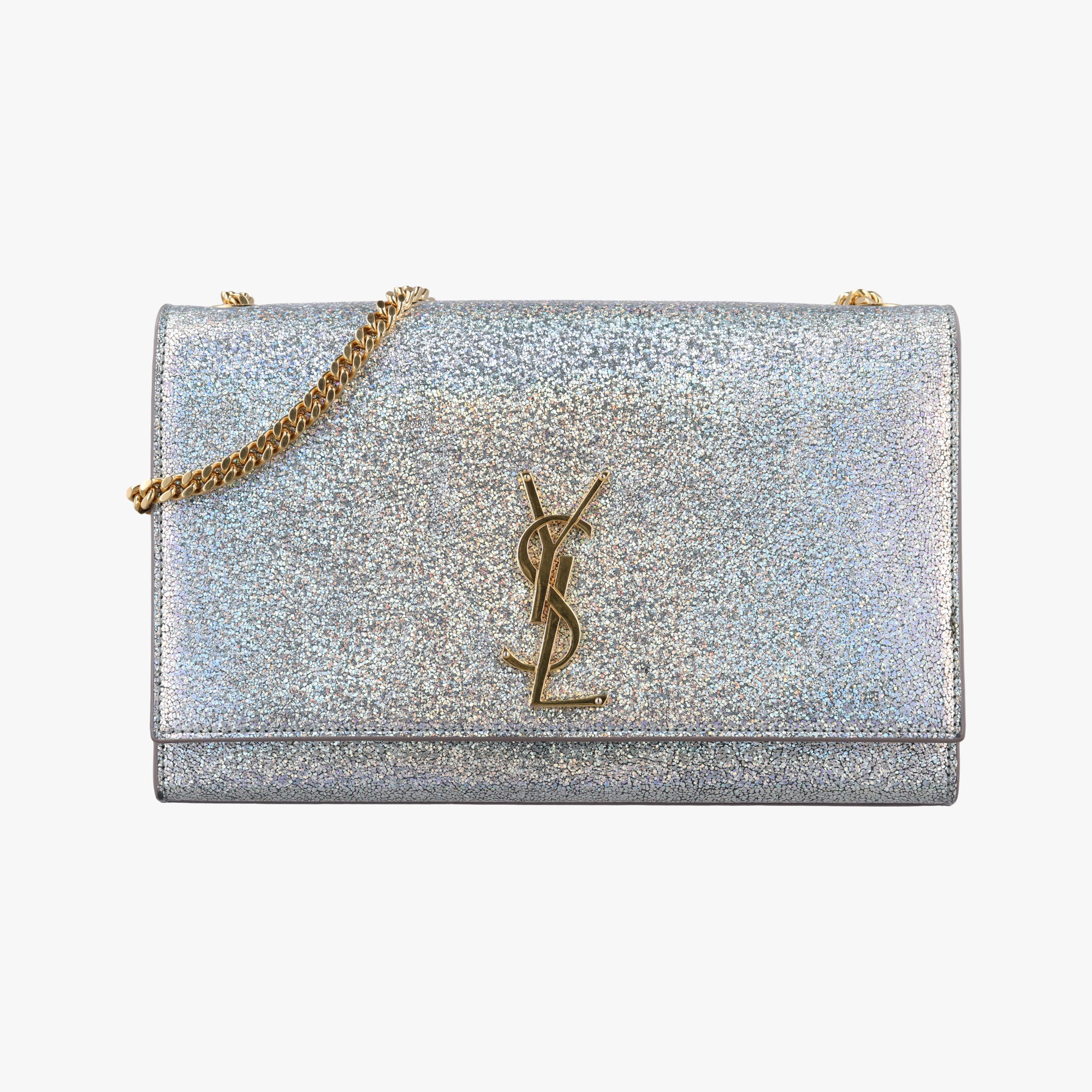 Secondhand Yves Saint Laurent KATE Silver Leather 364021 shoulderbag | stylenewstar