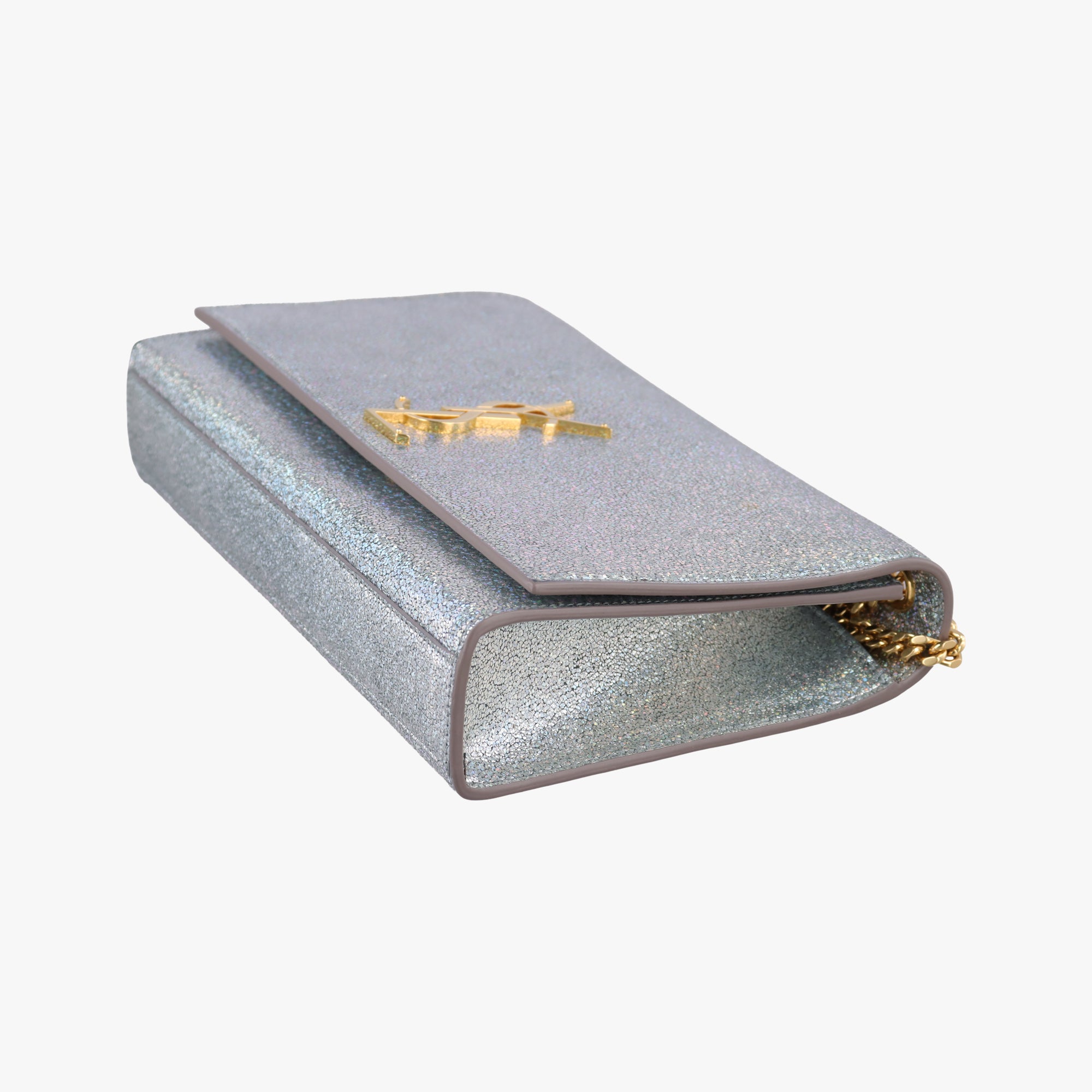 Secondhand Yves Saint Laurent KATE Silver Leather 364021 shoulderbag | stylenewstar