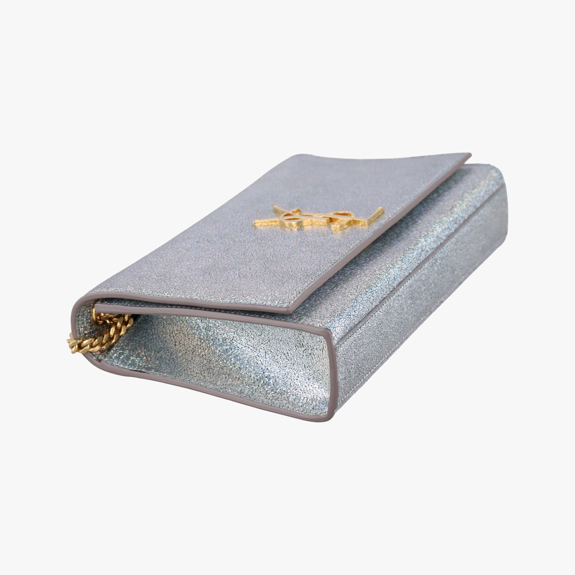 Secondhand Yves Saint Laurent KATE Silver Leather 364021 shoulderbag | stylenewstar