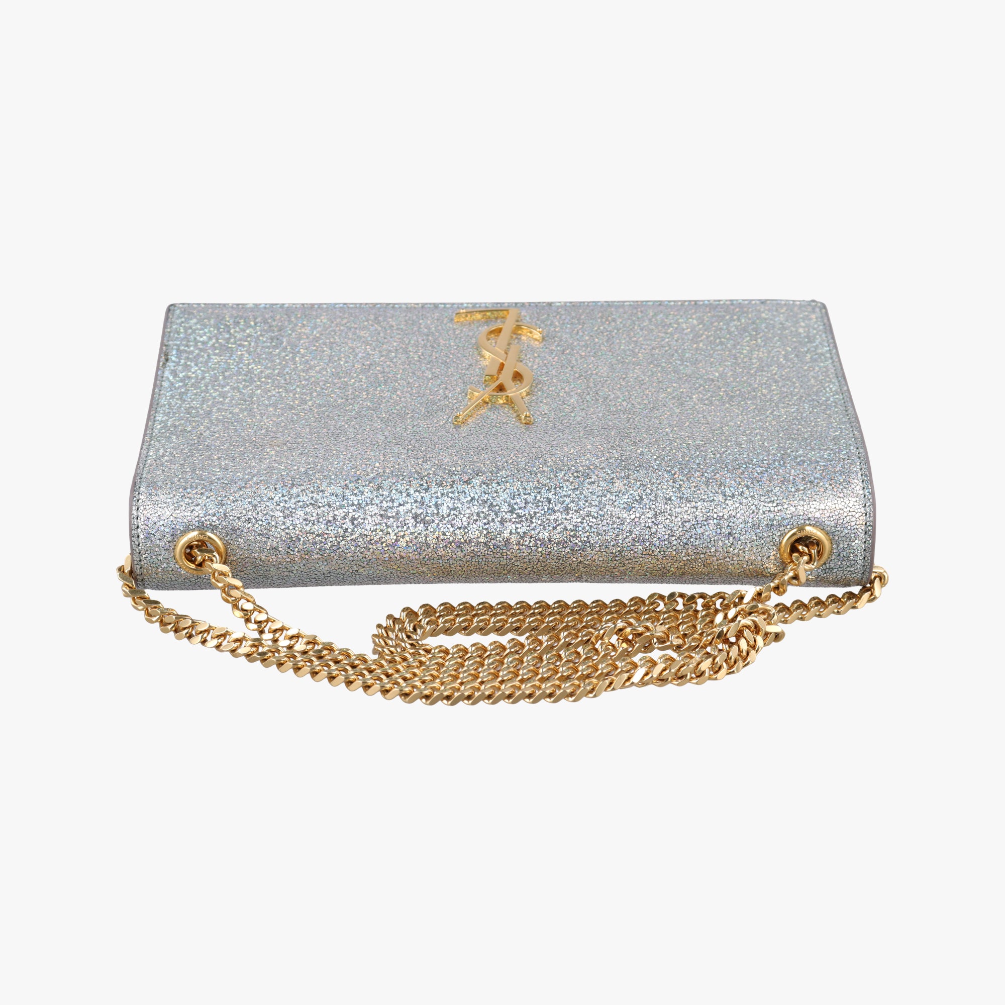 Secondhand Yves Saint Laurent KATE Silver Leather 364021 shoulderbag | stylenewstar